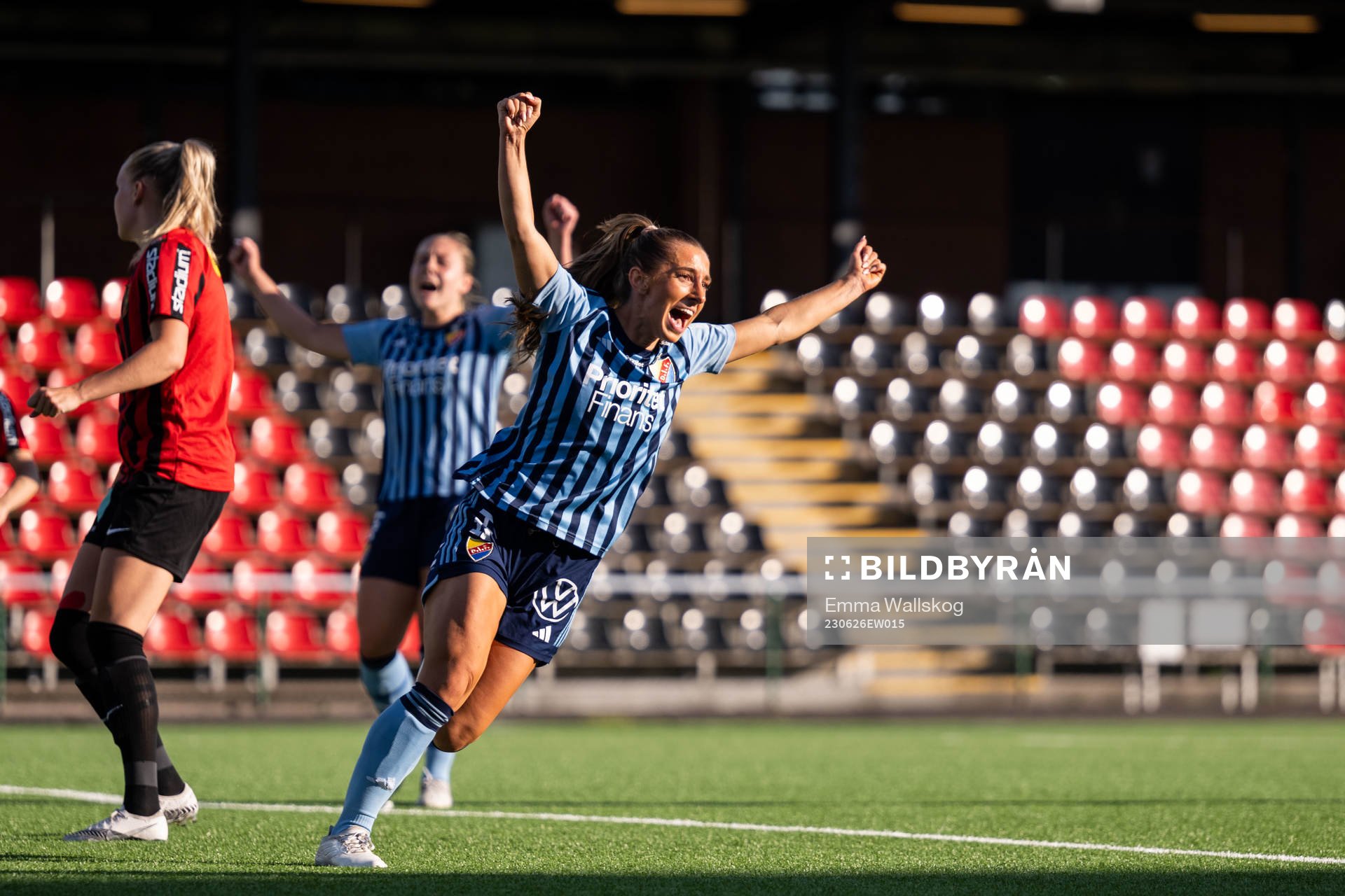 Djurgårdens Tilde Lindwall jublar