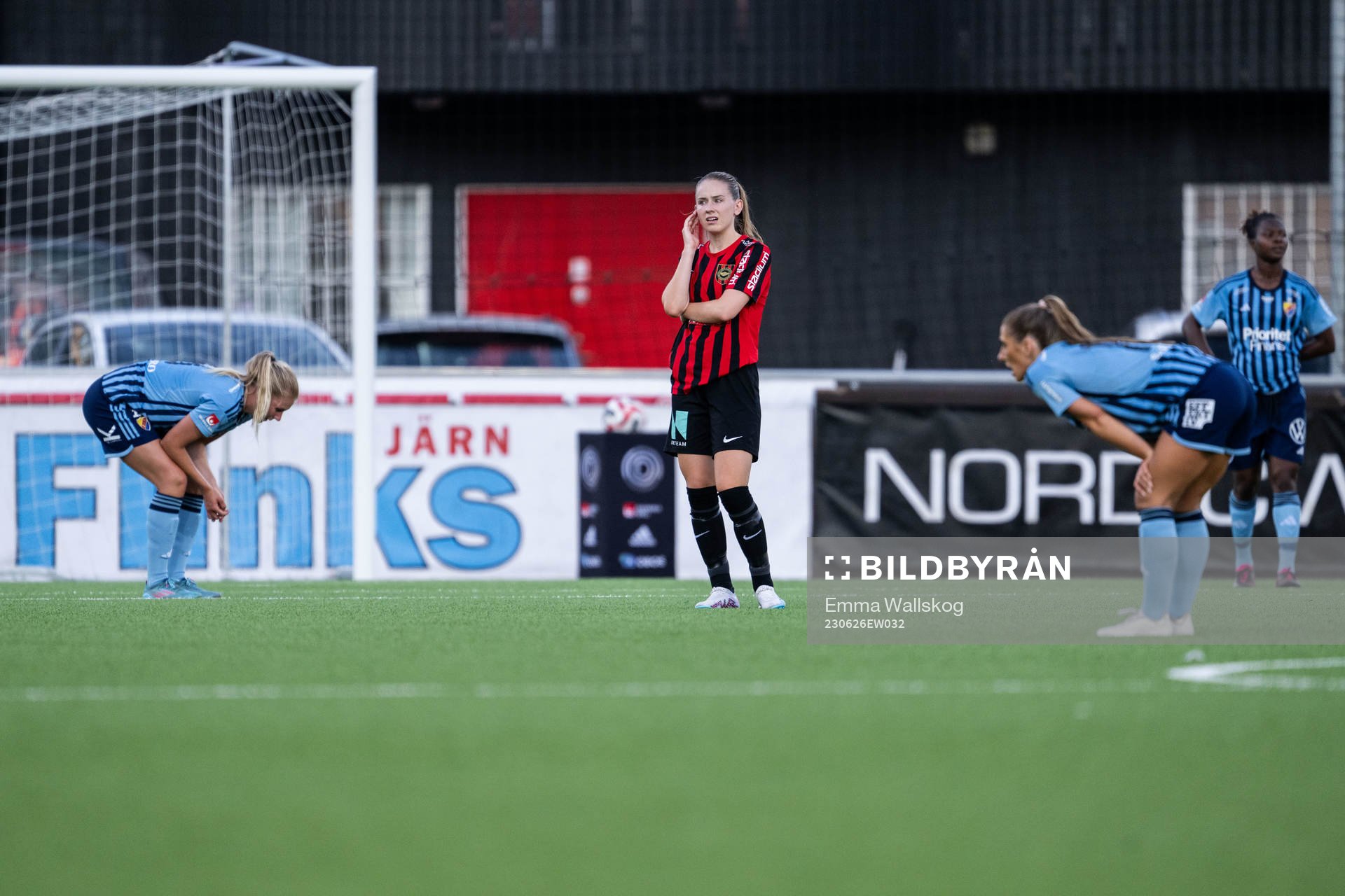 Djurgårdens Nellie Lilja och Tilde Lindwall samt