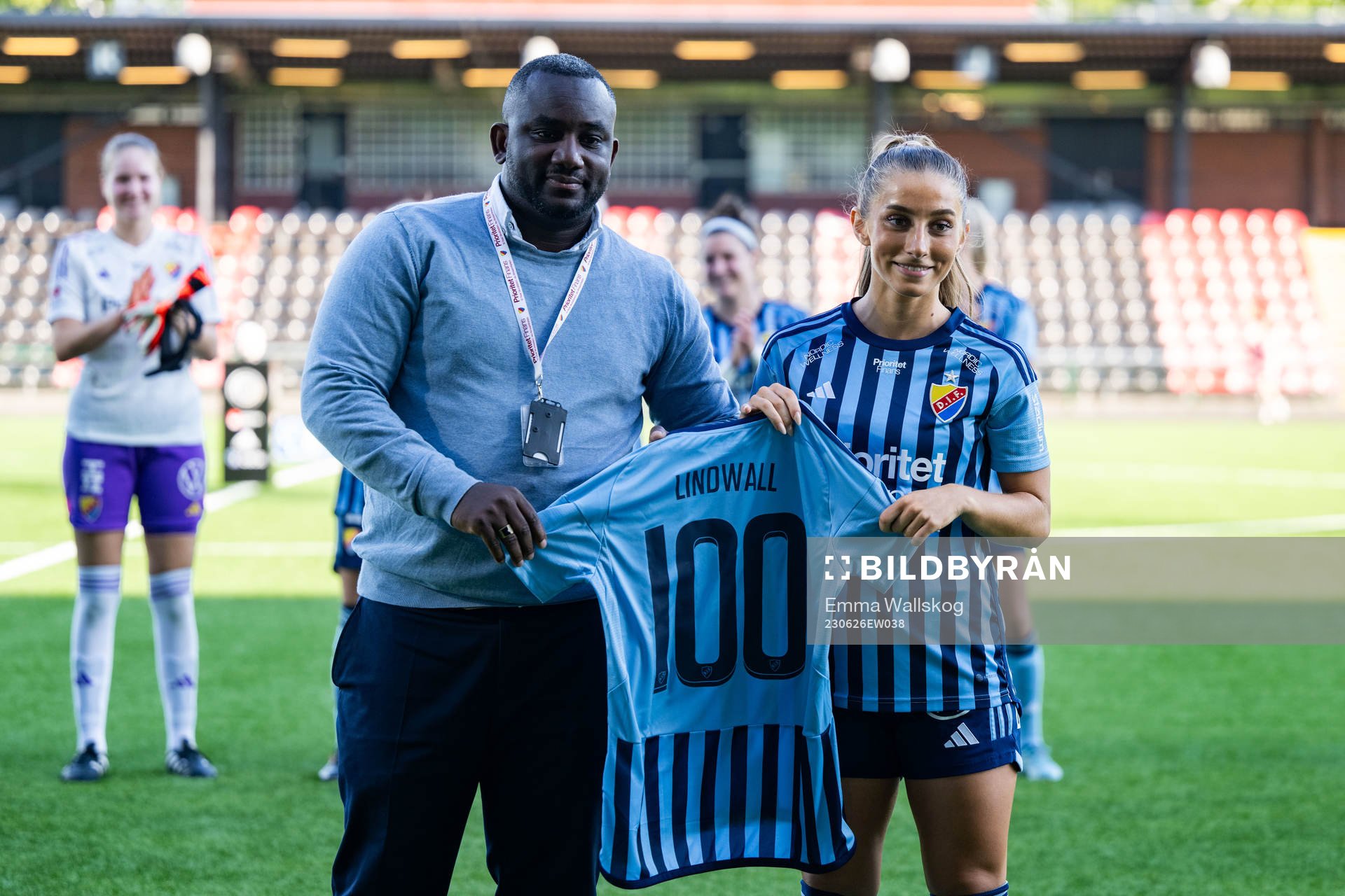 Djurgårdens Tilde Lindwall uppmärksammas för sina 100