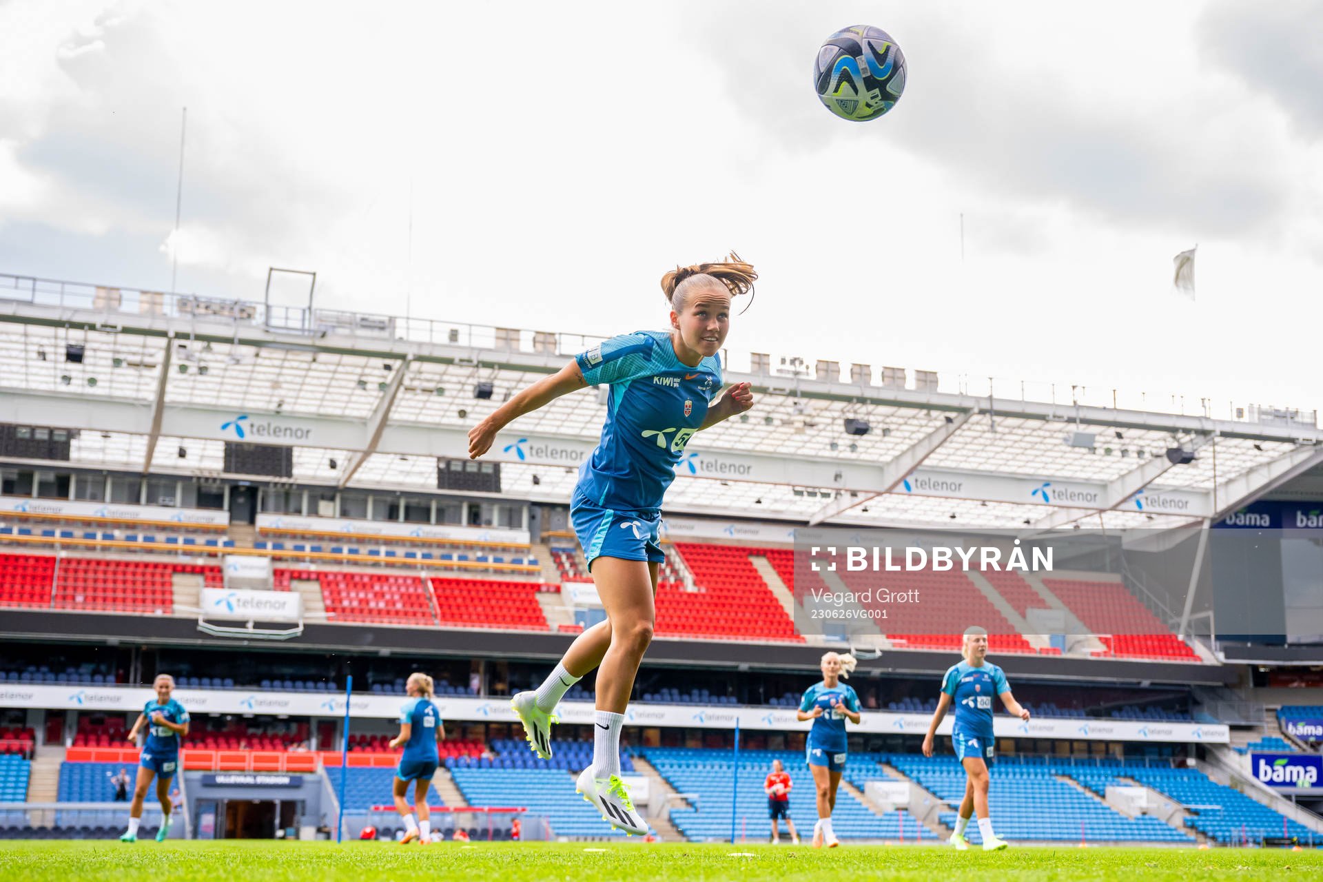 Guro Reiten of the Norwegian women's national football team