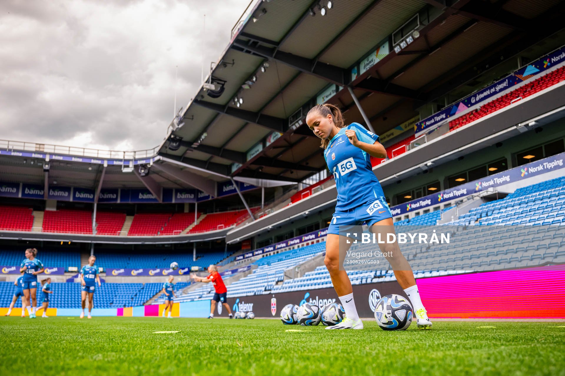 Guro Reiten of the Norwegian women's national football team