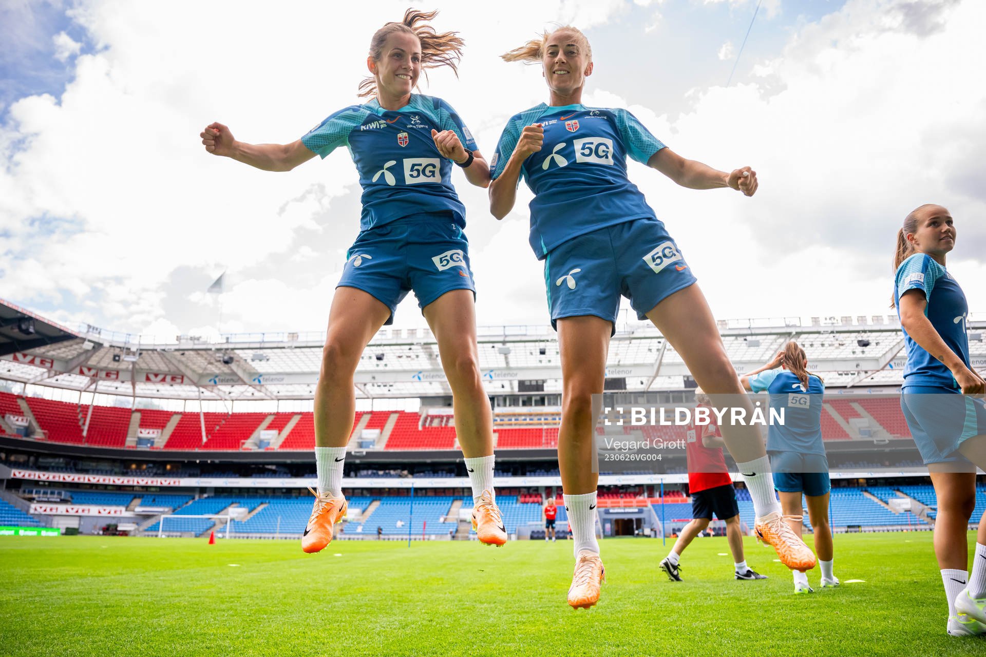 Tuva Hansen and Anja Sønstevold of the Norwegian women's