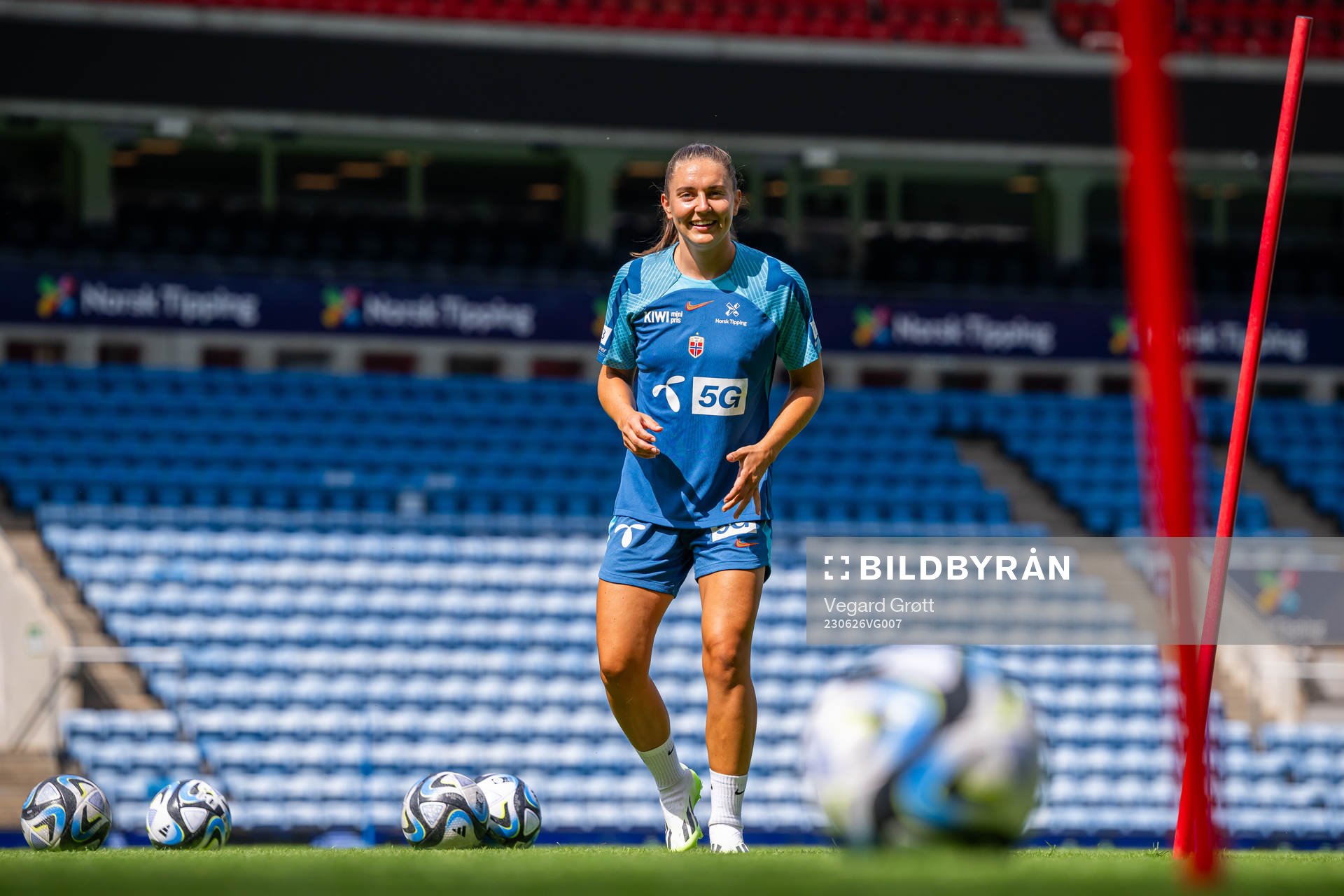 Vilde Bøe Risa of the Norwegian women's national football