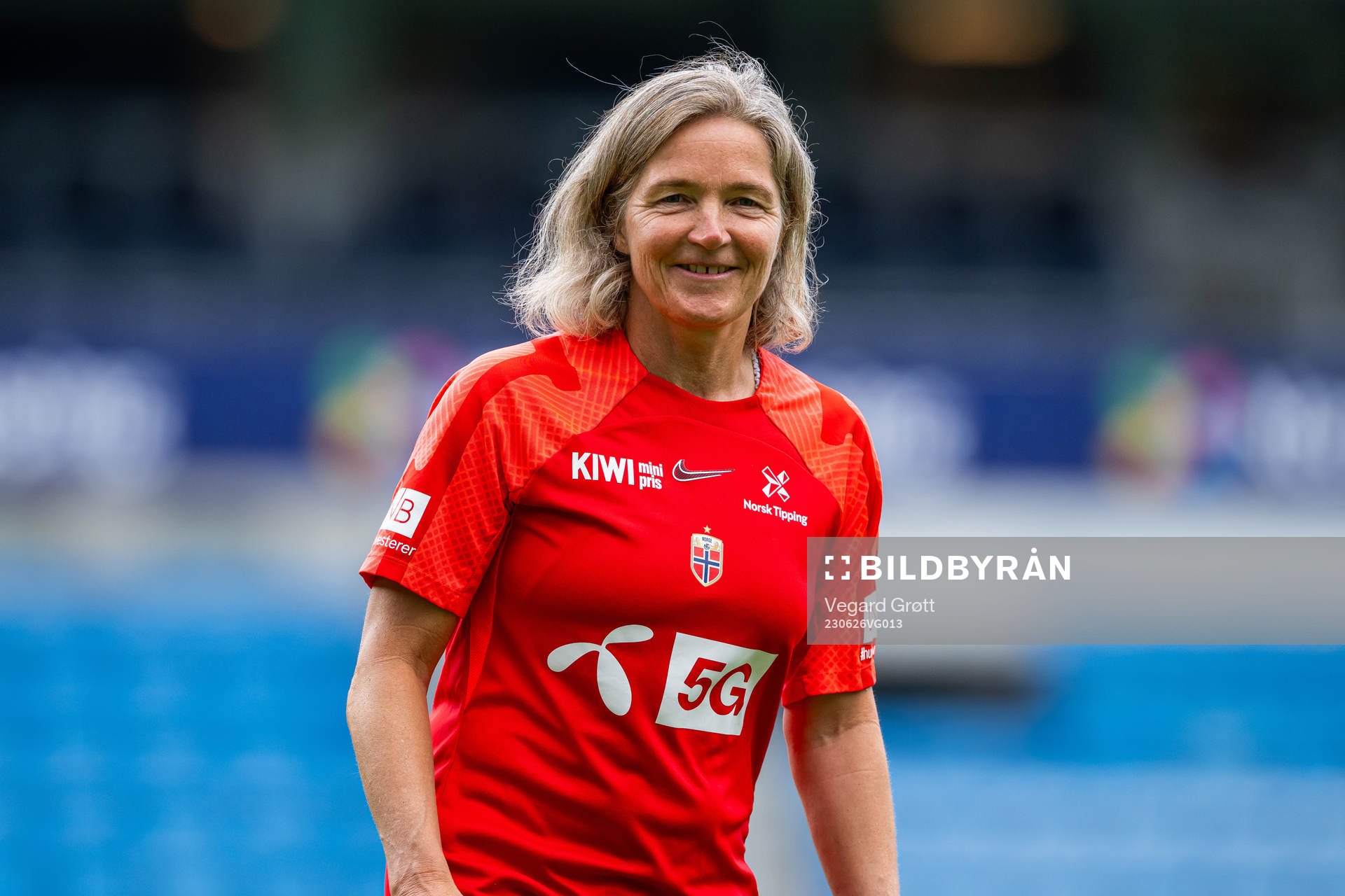 Hege Riise, head coach of the Norwegian women's national