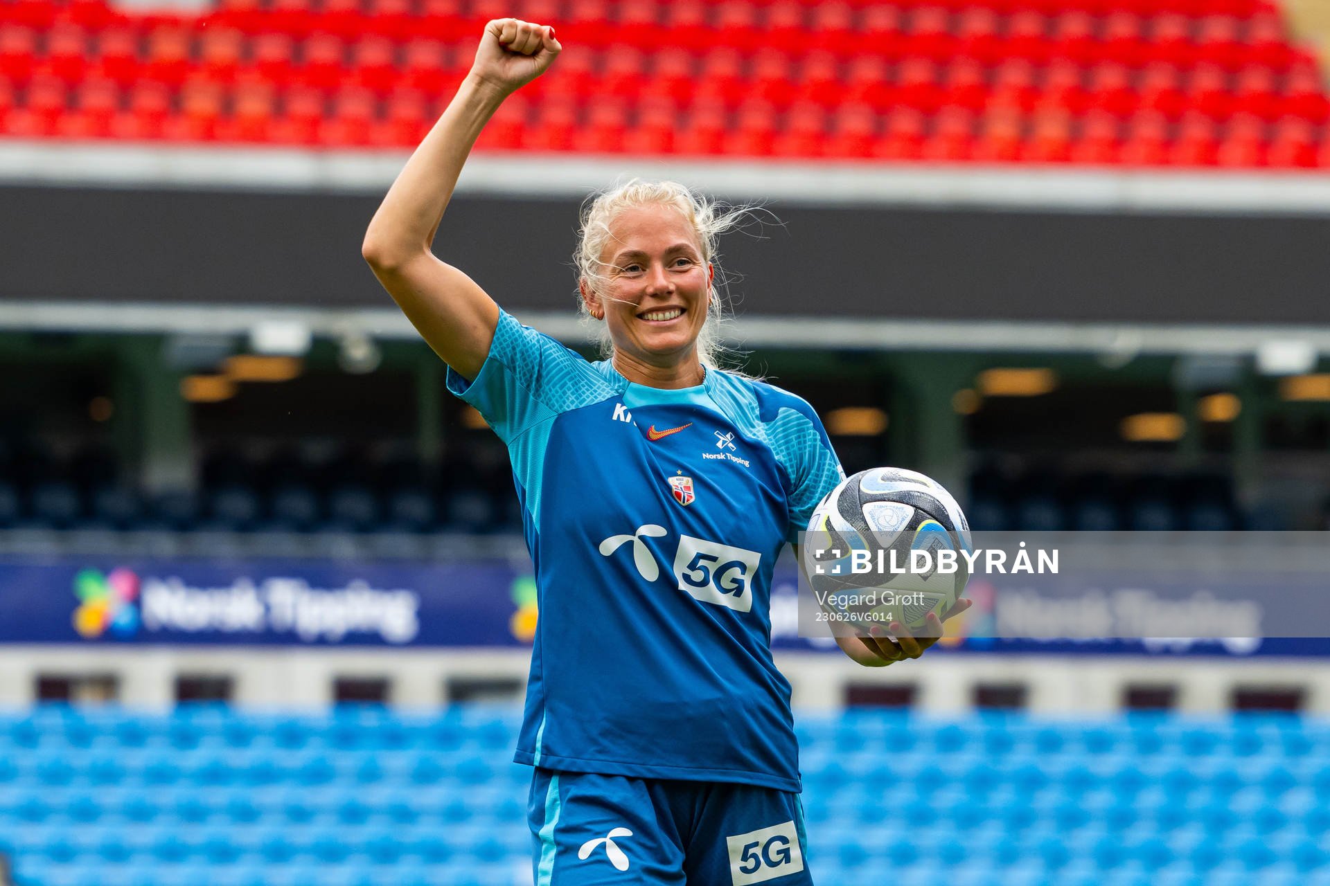 Guro Bergsvand of the Norwegian women's national football