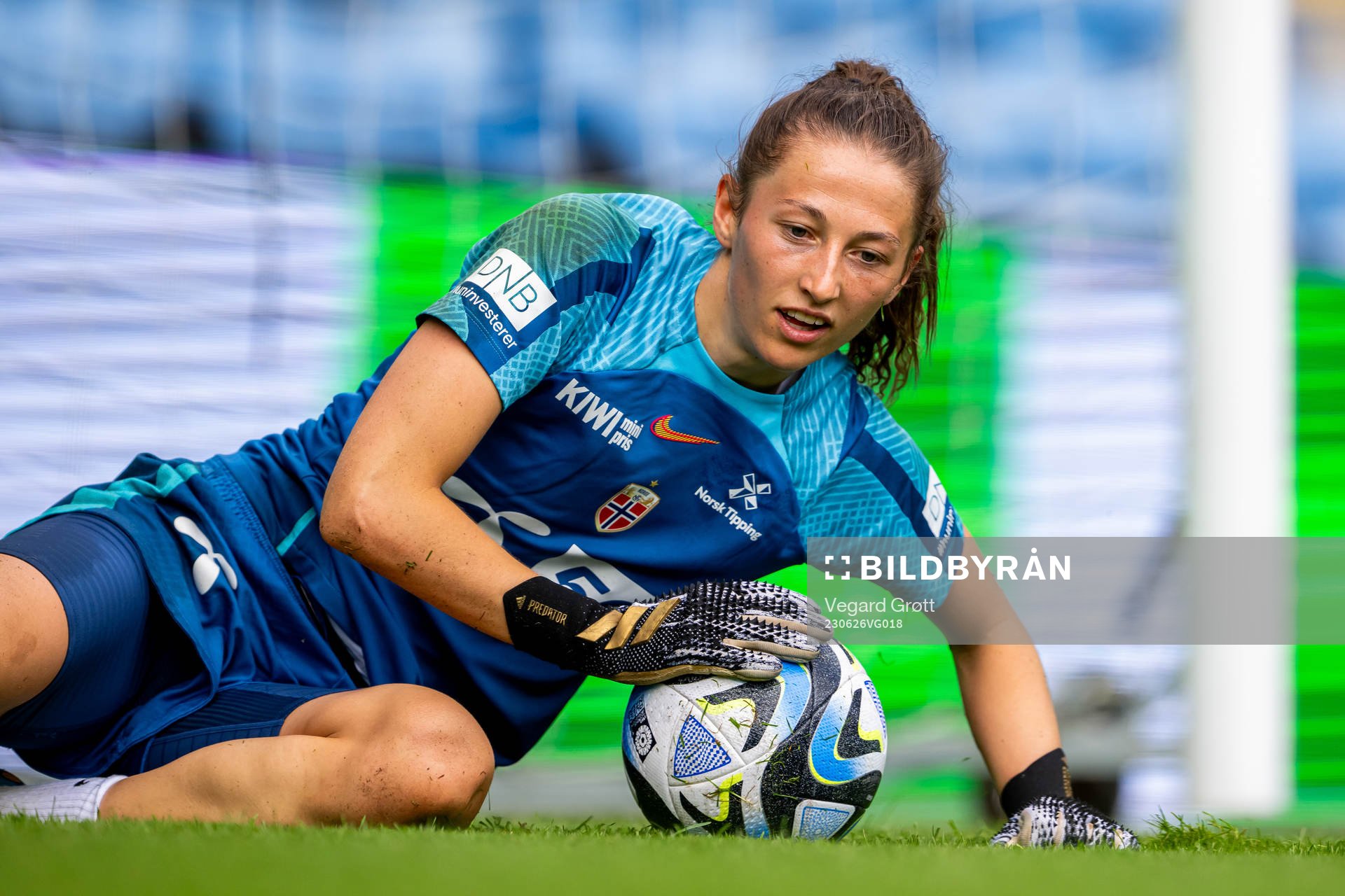 Goalkeeper Cecilie Fiskerstrand of the Norwegian women's