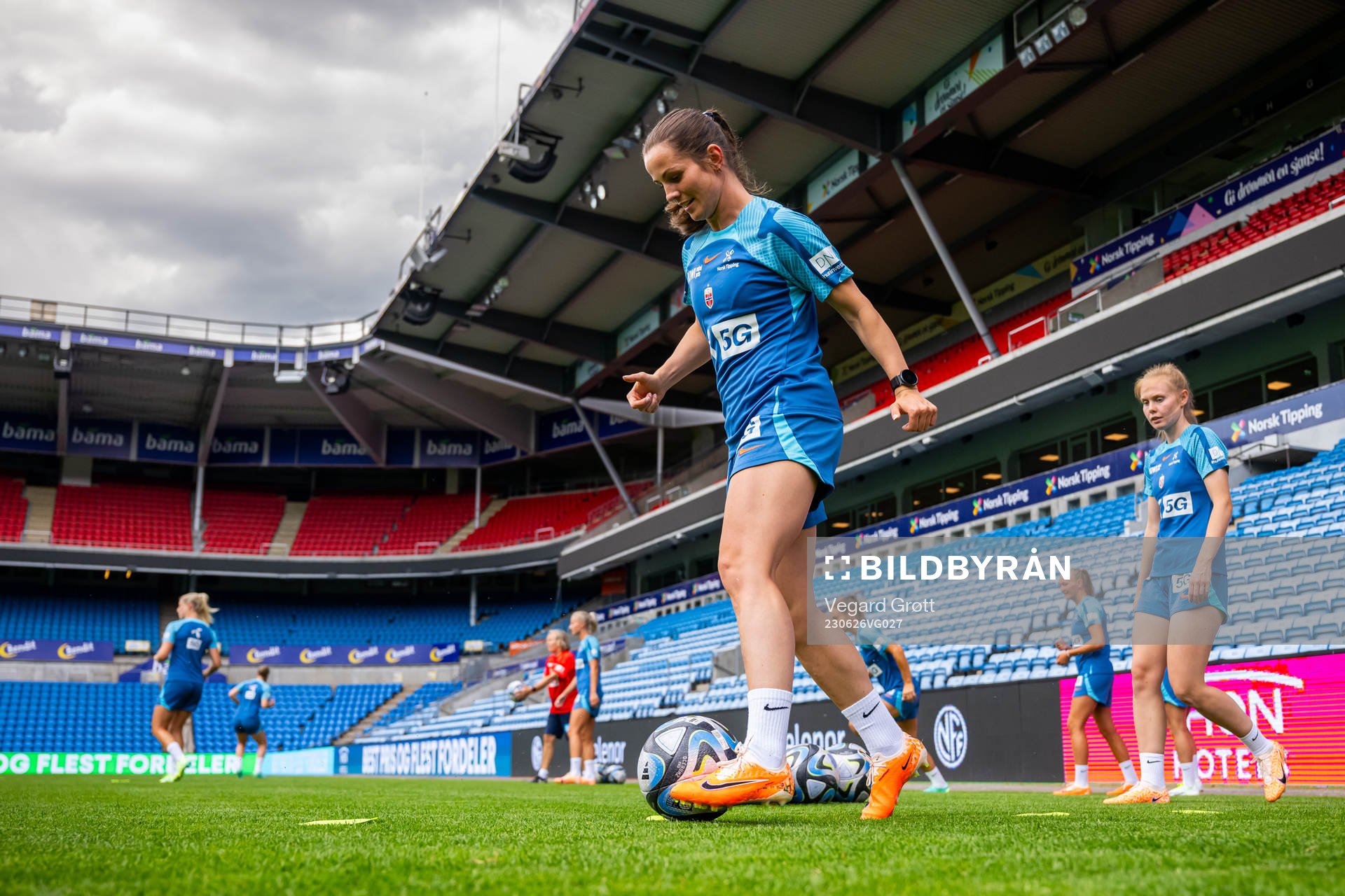 Tuva Hansen of the Norwegian women's national football team
