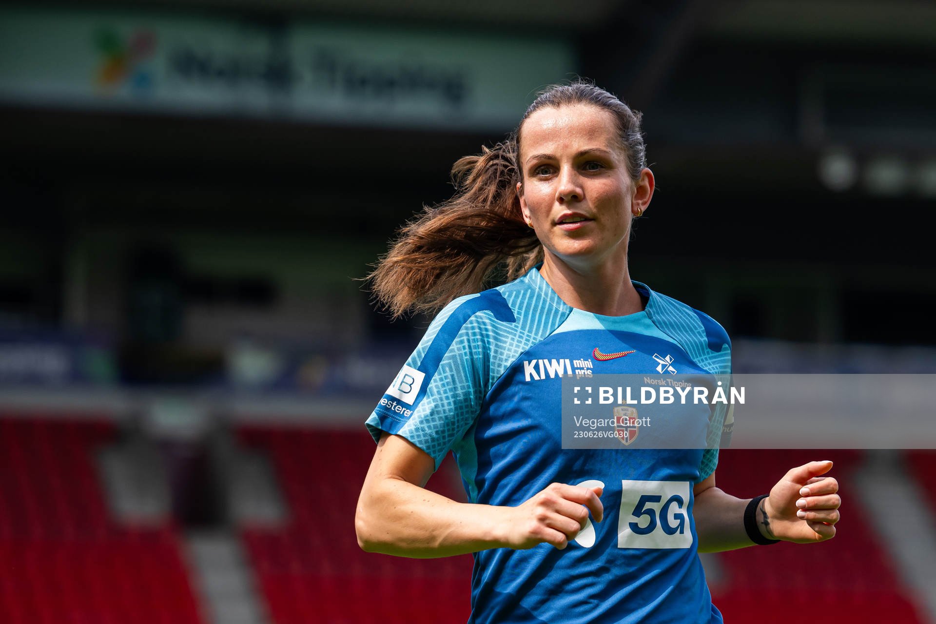 Tuva Hansen of the Norwegian women's national football team