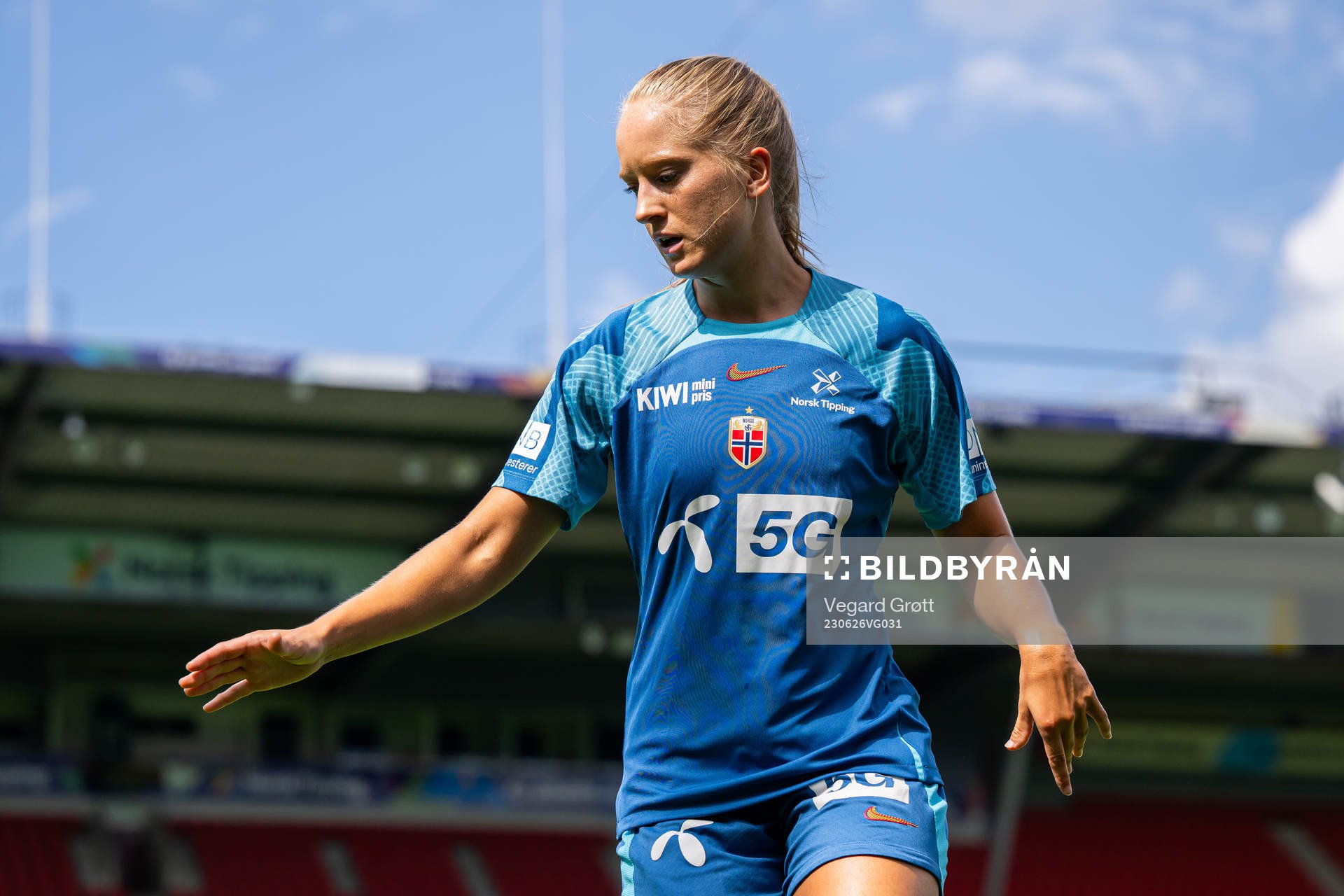 Amalie Eikeland of the Norwegian women's national football