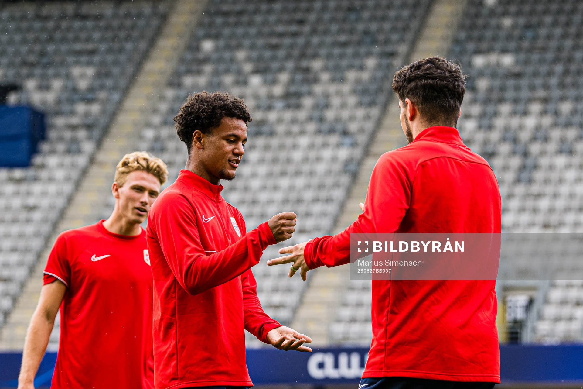 Oscar Bobb of the Norwegian under-21 national football team