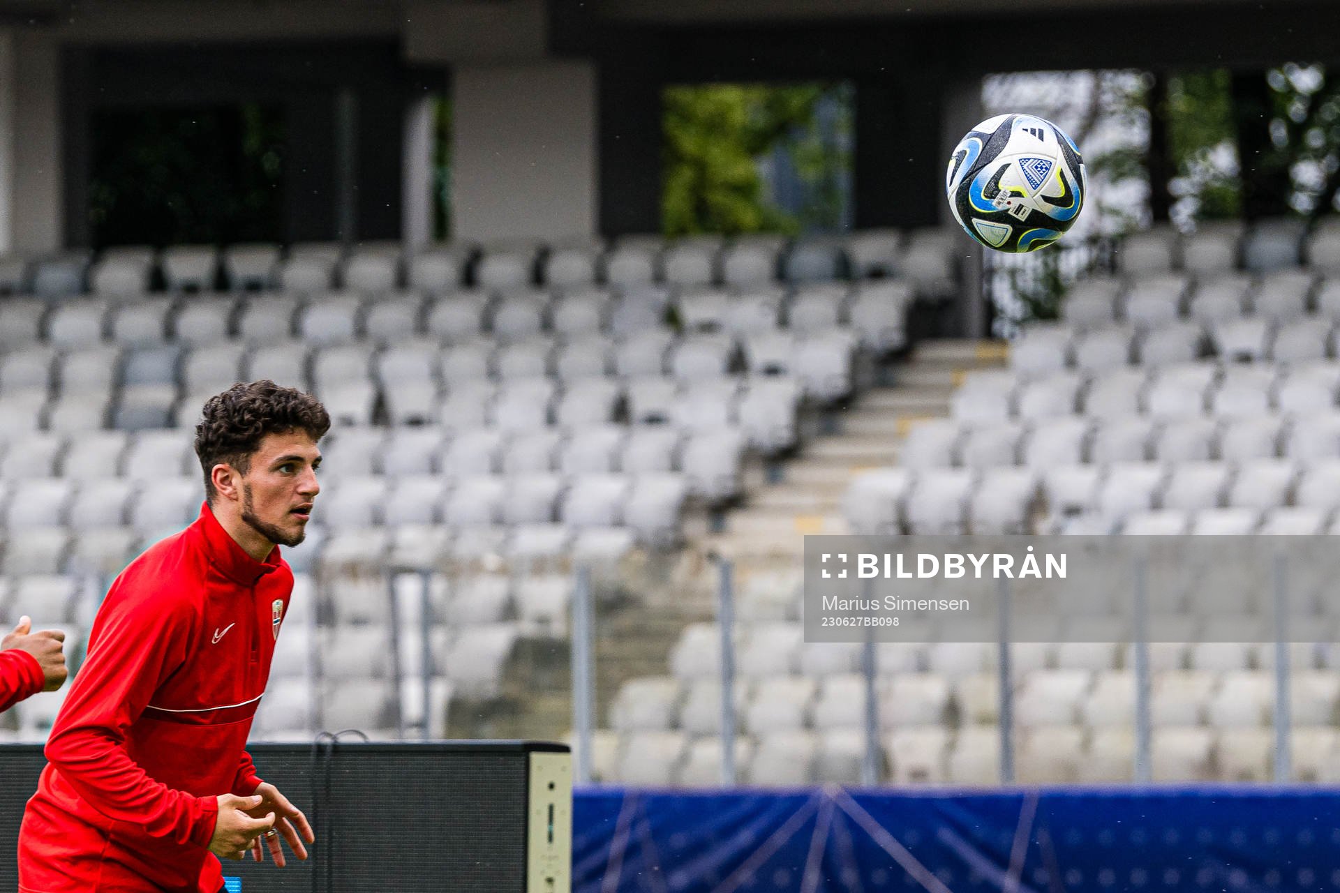 Christos Zafeiris of the Norwegian under-21 national