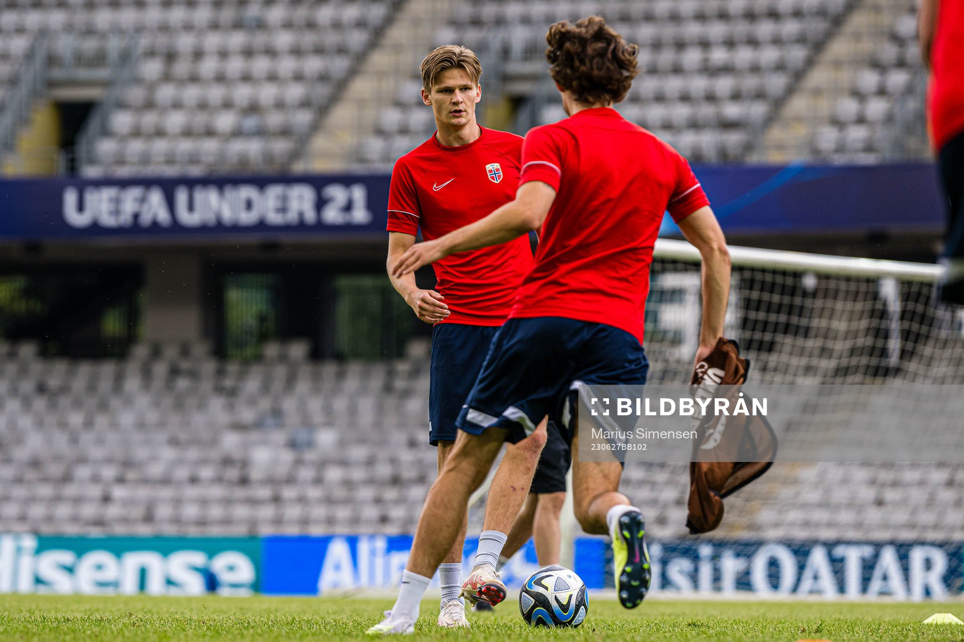 David Møller Wolfe of the Norwegian under-21 national