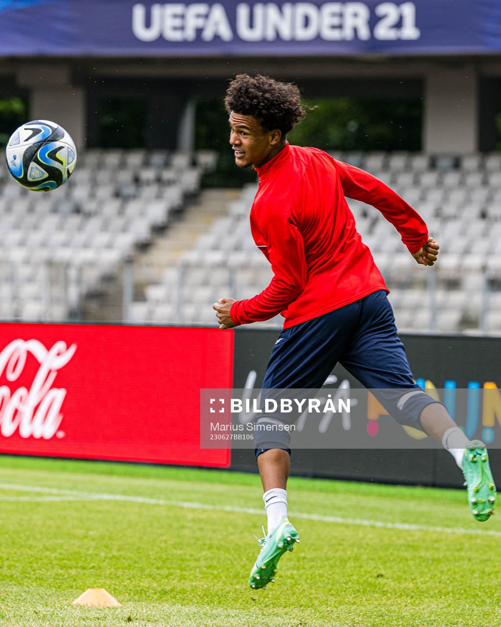Oscar Bobb of the Norwegian under-21 national football team