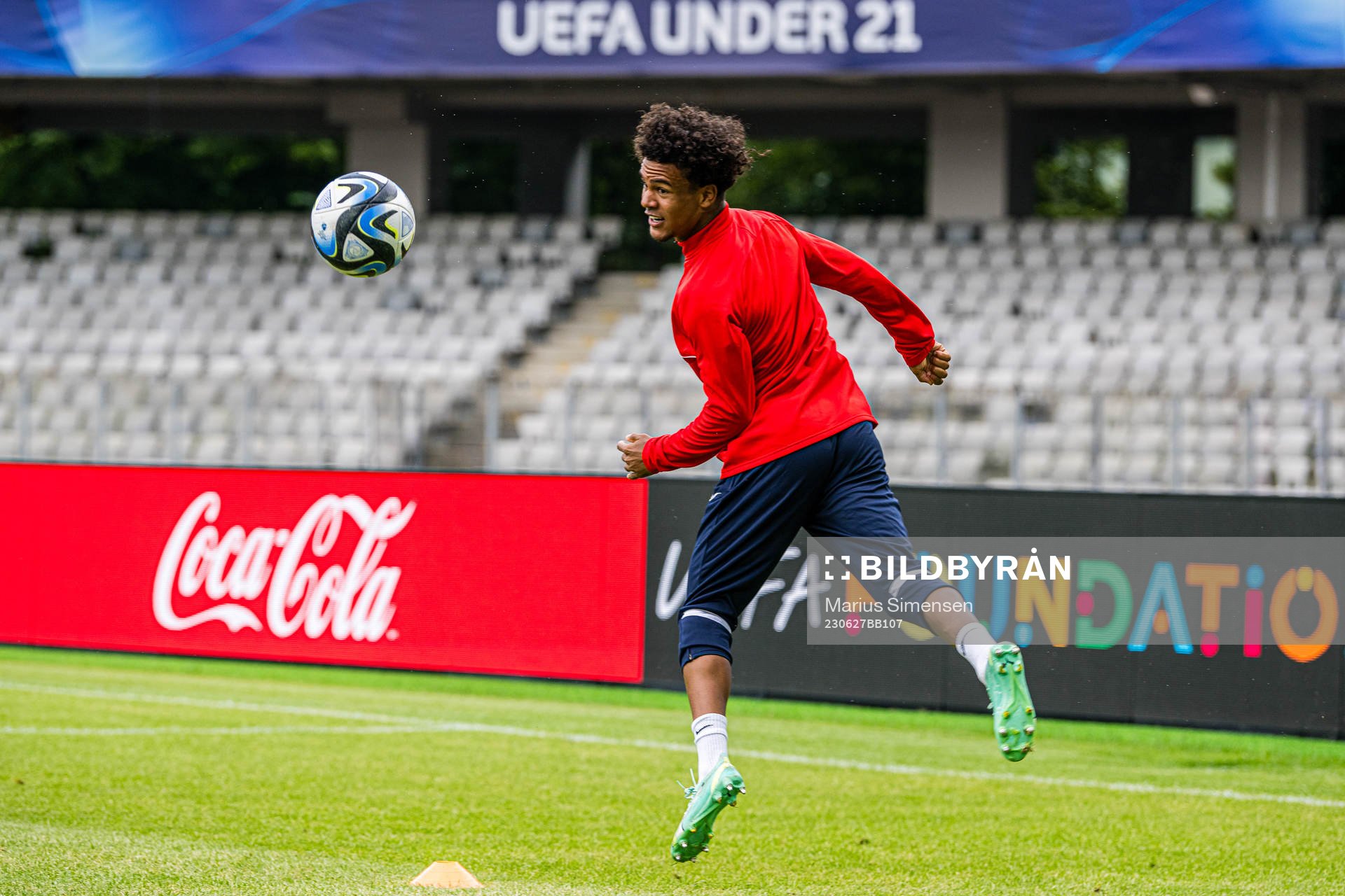Oscar Bobb of the Norwegian under-21 national football team