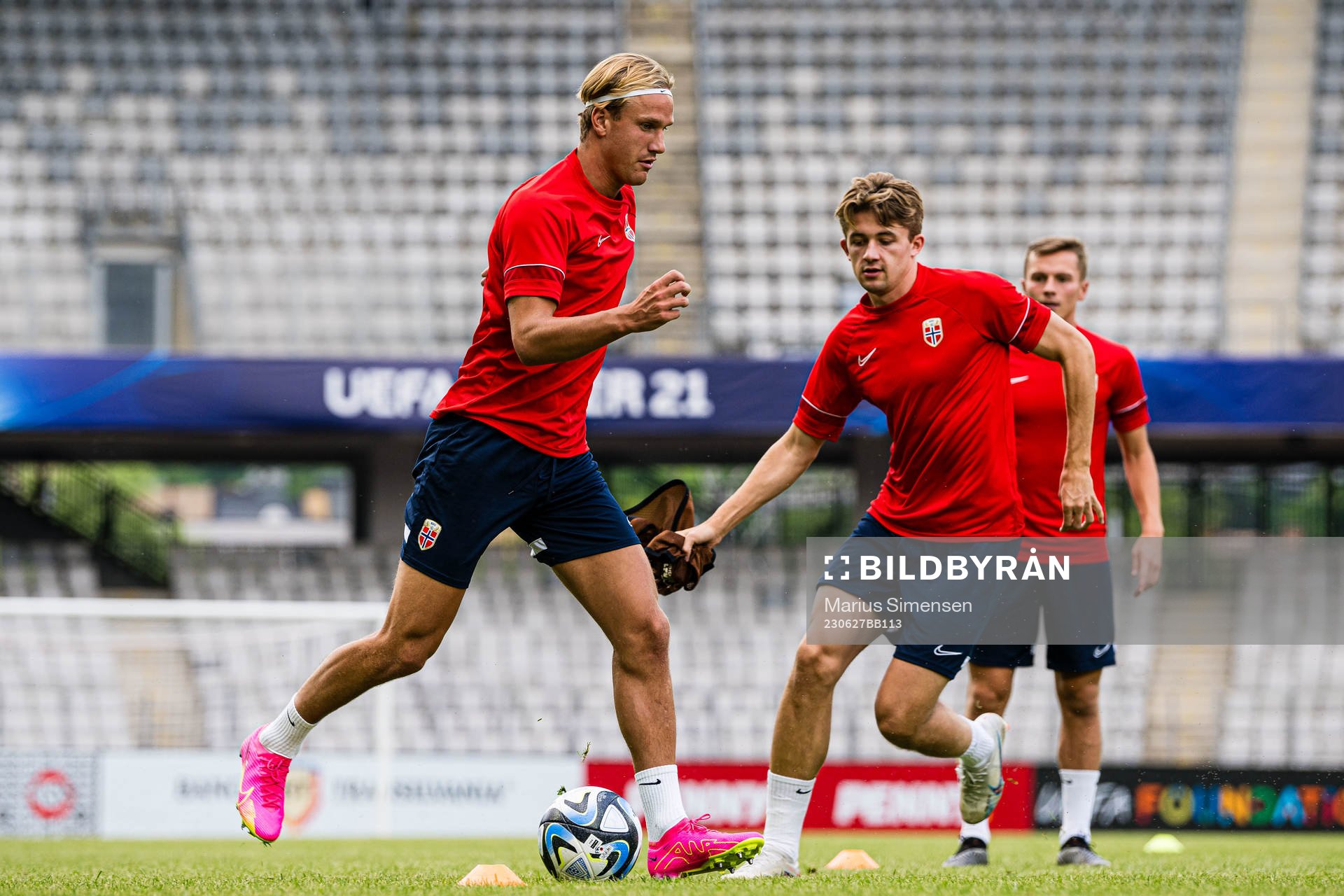 Erik Botheim and Henrik Heggheim of the Norwegian under-21
