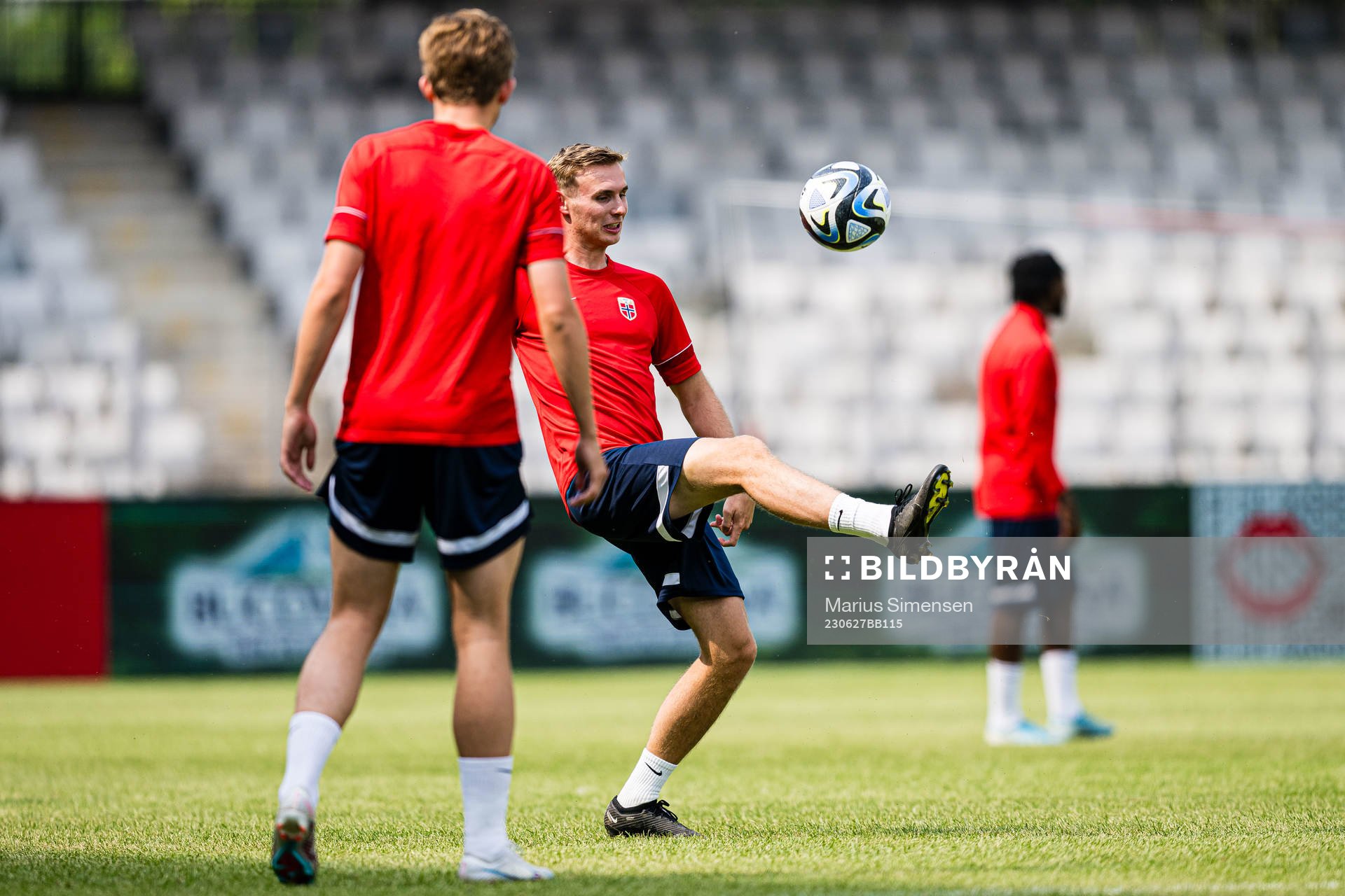 Sivert Heggheim Mannsverk of the Norwegian under-21