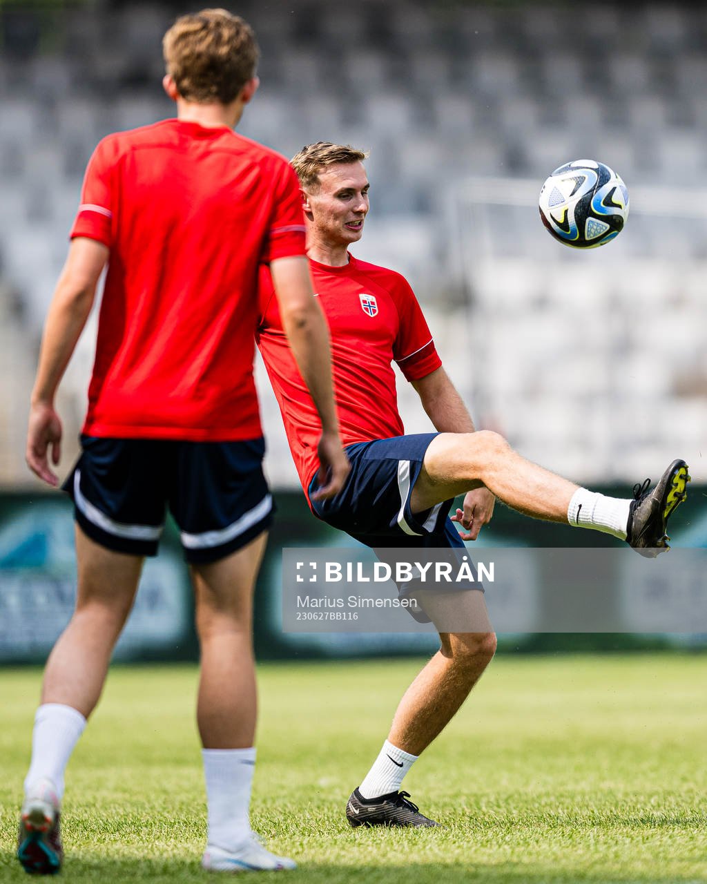 Sivert Heggheim Mannsverk of the Norwegian under-21
