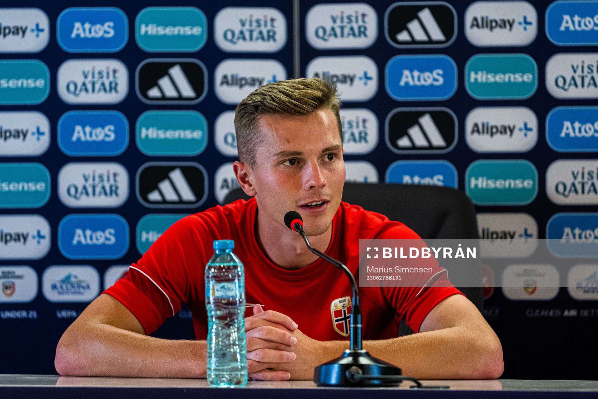 Johan Hove of the Norwegian under-21 national football team