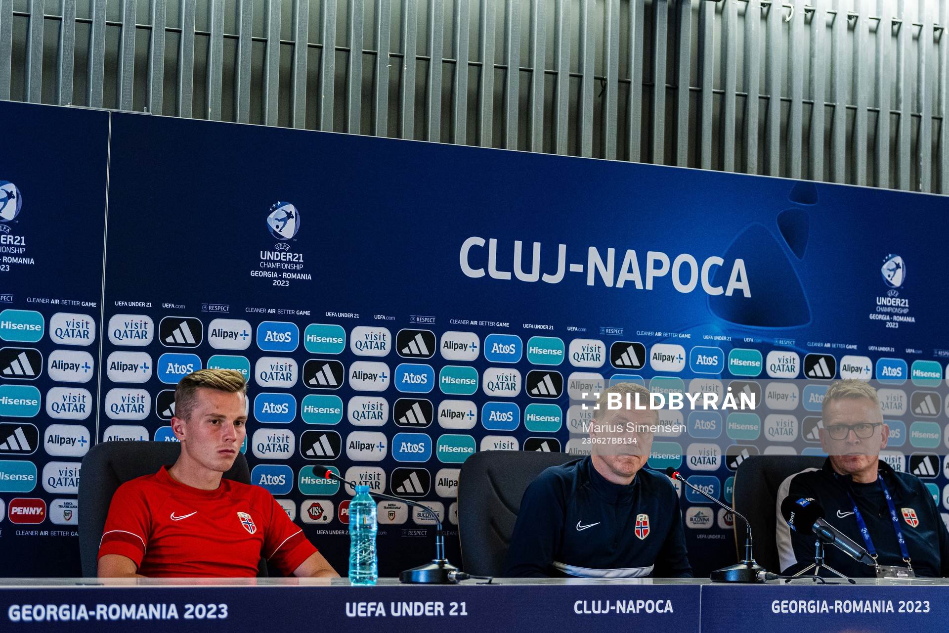 Johan Hove, Leif Gunnar Smerud, head coach, and and head of