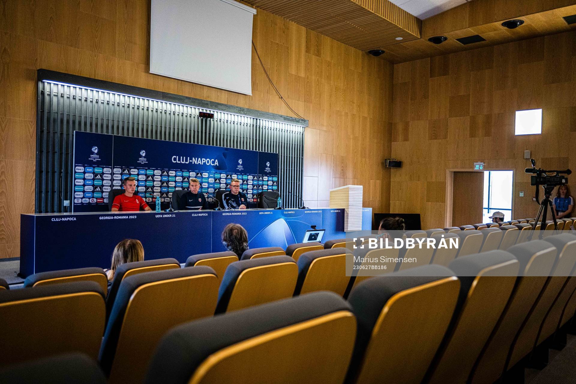 Johan Hove, Leif Gunnar Smerud, head coach, and and head of