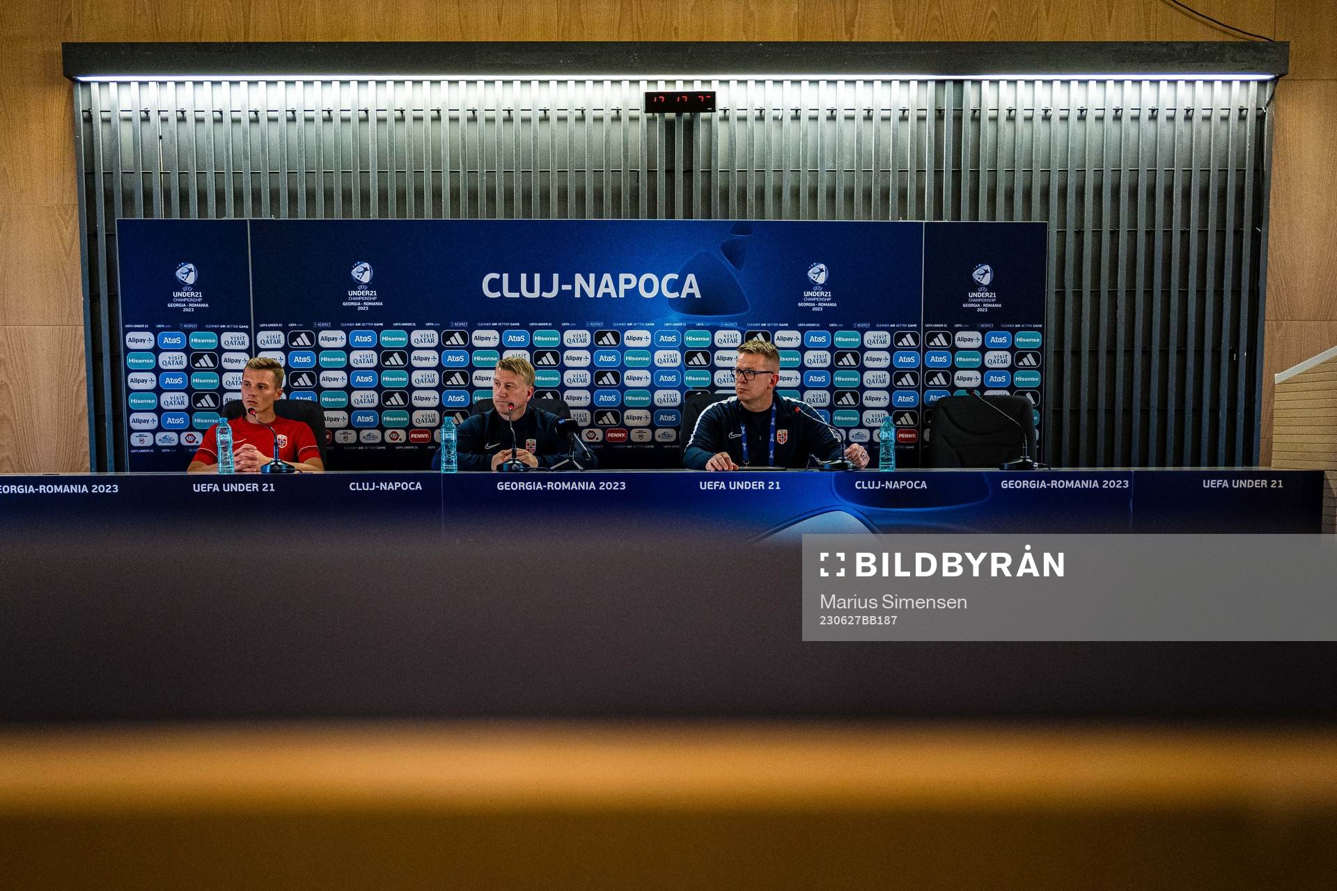 Johan Hove, Leif Gunnar Smerud, head coach, and and head of