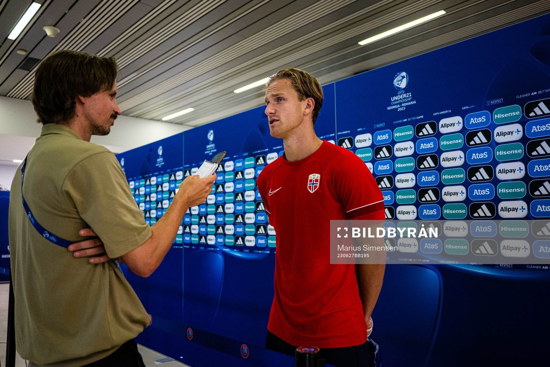 Erik Botheim of the Norwegian under-21 national football