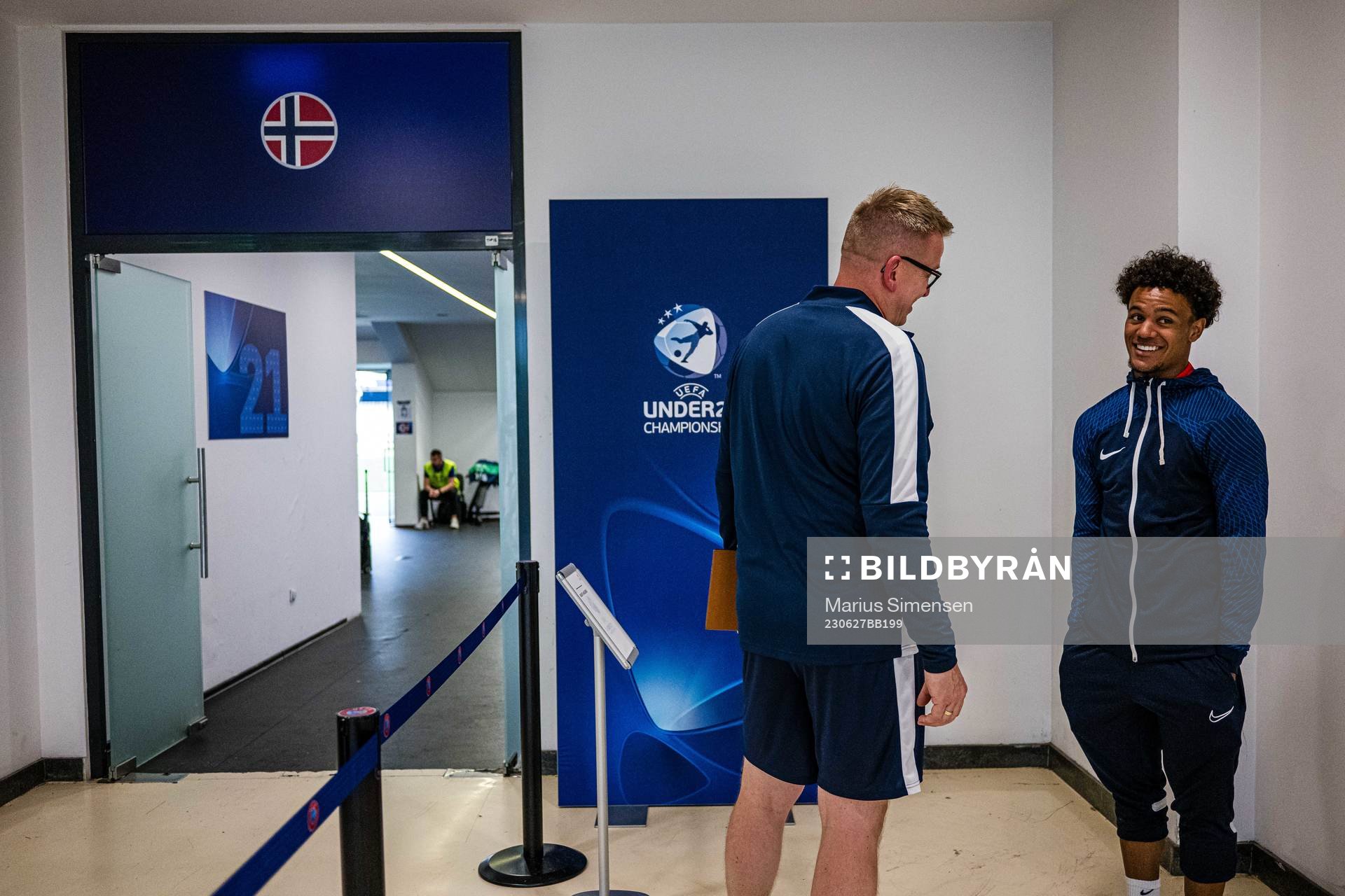 Head of communications Henning Sverdrup and Oscar Bobb of