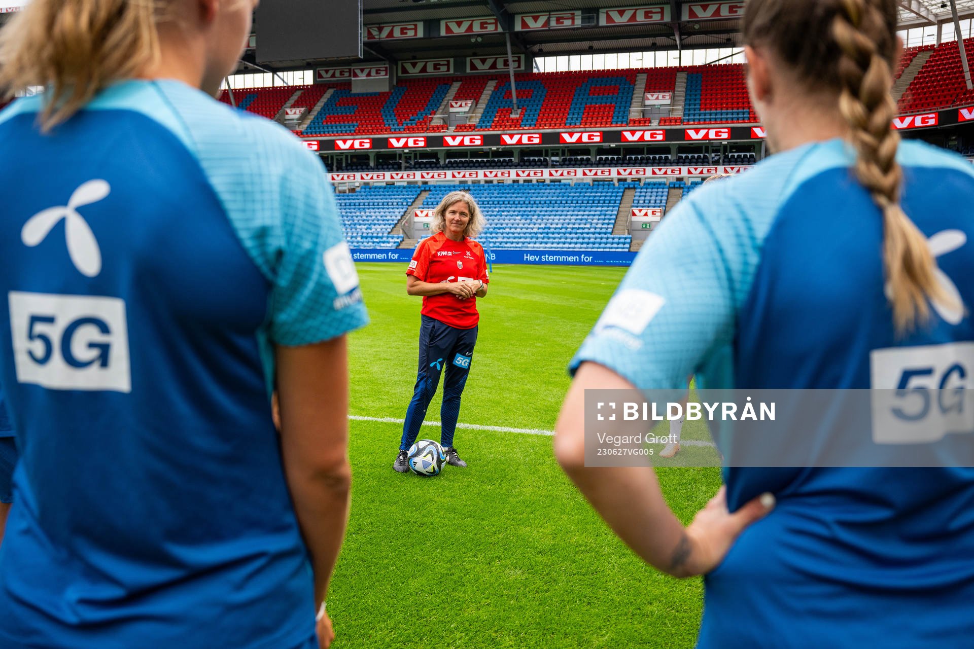 Hege Riise, head coach of the Norwegian women's national
