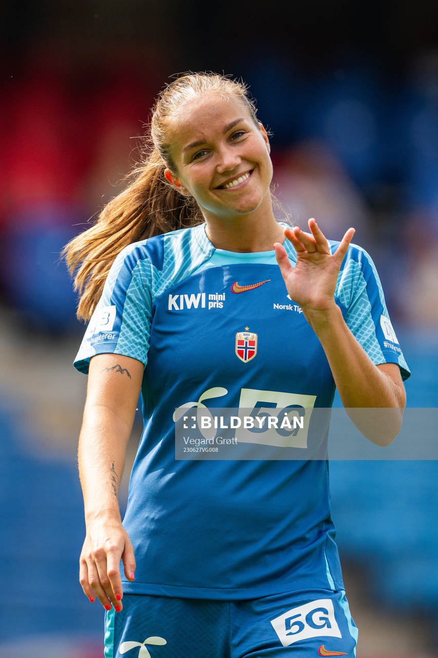 Guro Reiten of the Norwegian women's national football team