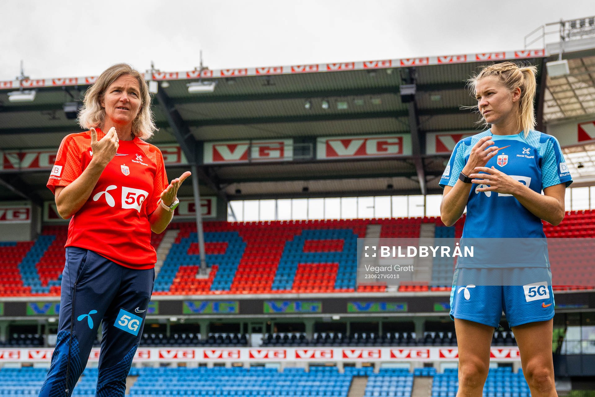 Hege Riise, head coach of the Norwegian women's national