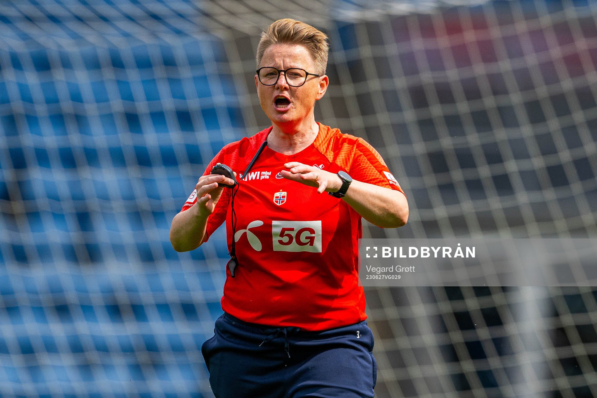Monica Knudsen, assistant coach of the Norwegian women's