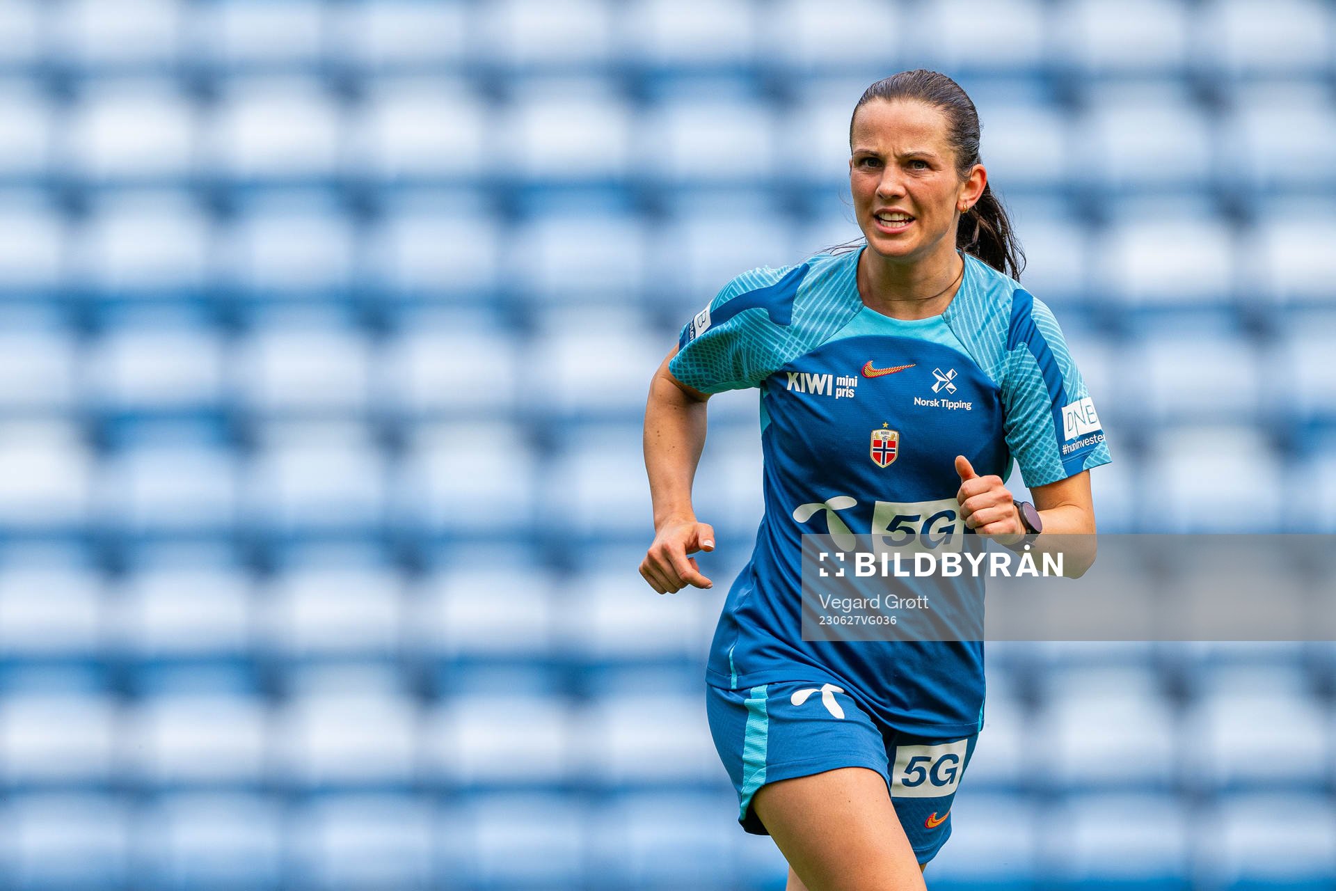 Tuva Hansen of the Norwegian women's national football team