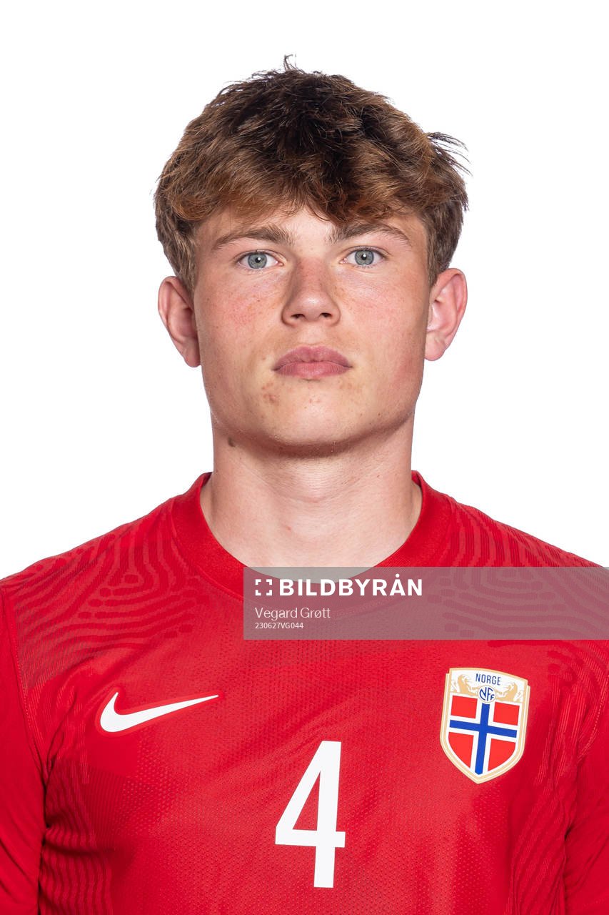 Nikolai Hopland of the Norwegian U19 national football team