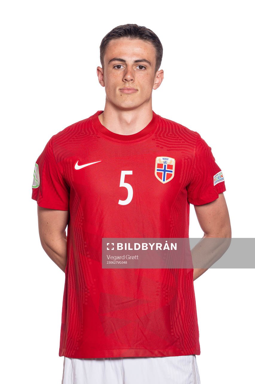 Vegard Solheim of the Norwegian U19 national football team