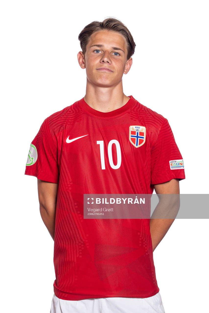 Oliver Braude of the Norwegian U19 national football team