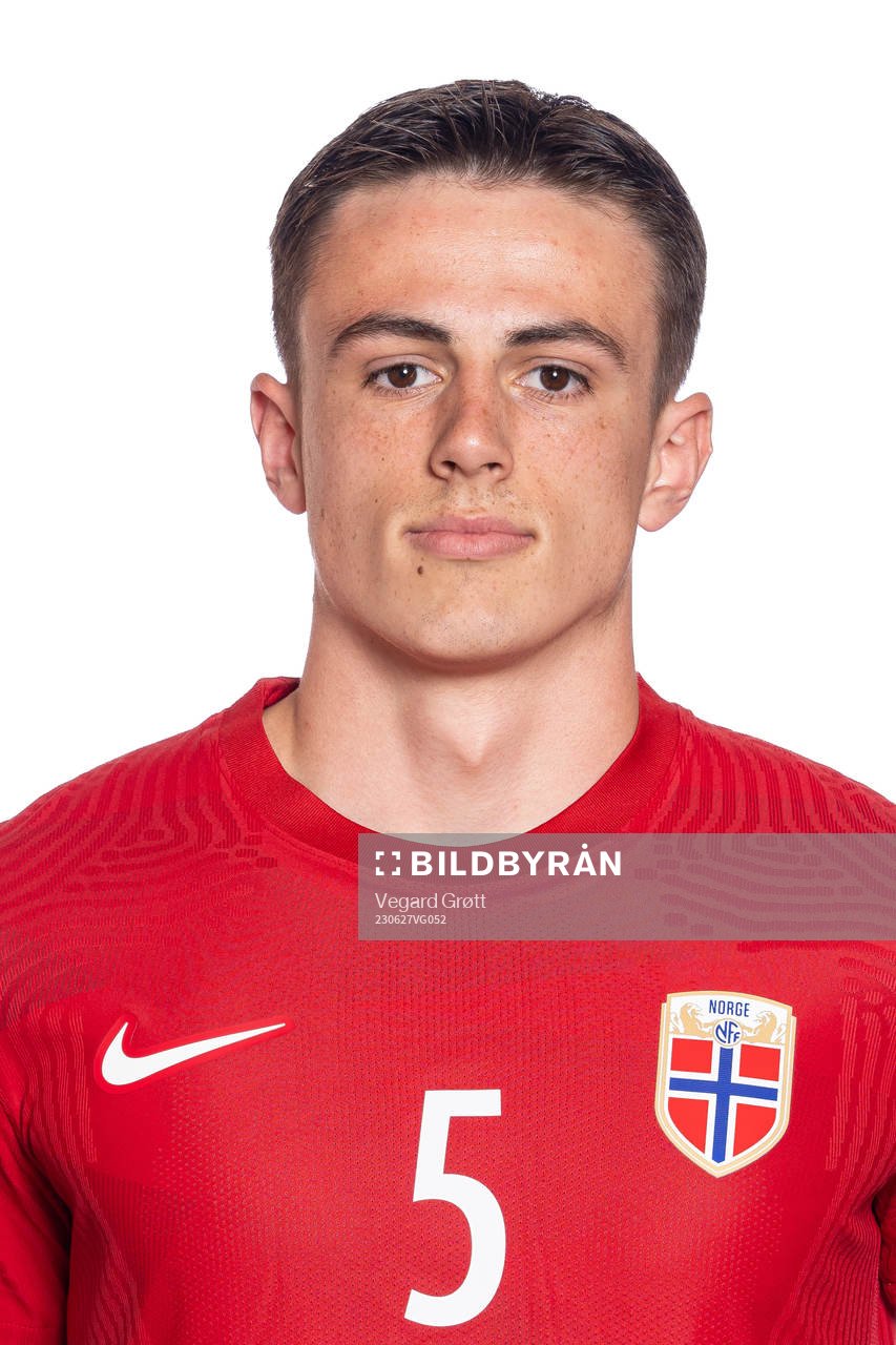 Vegard Solheim of the Norwegian U19 national football team
