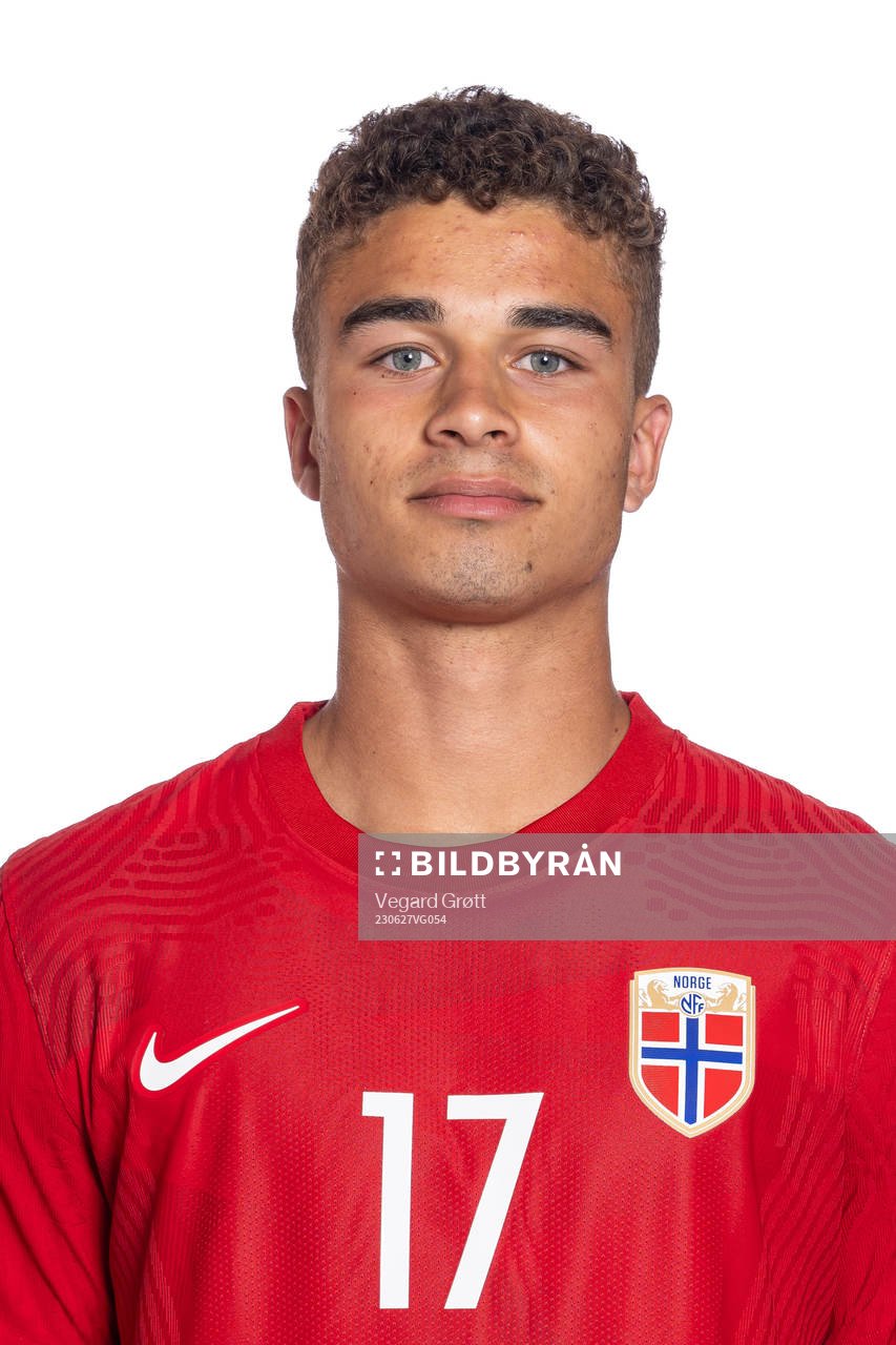 Henrik Skogvold of the Norwegian U19 national football team