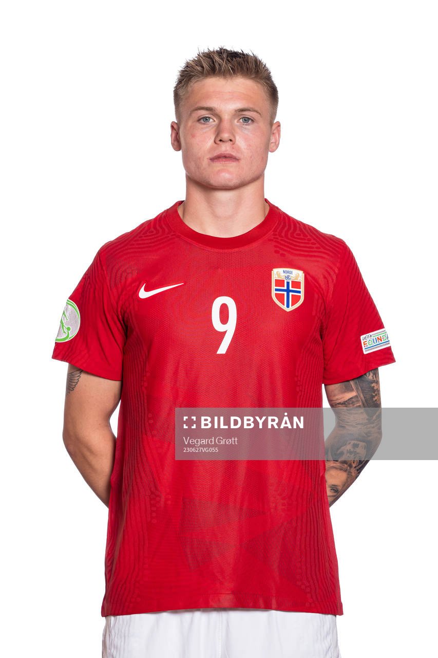 Erik Flataker of the Norwegian U19 national football team