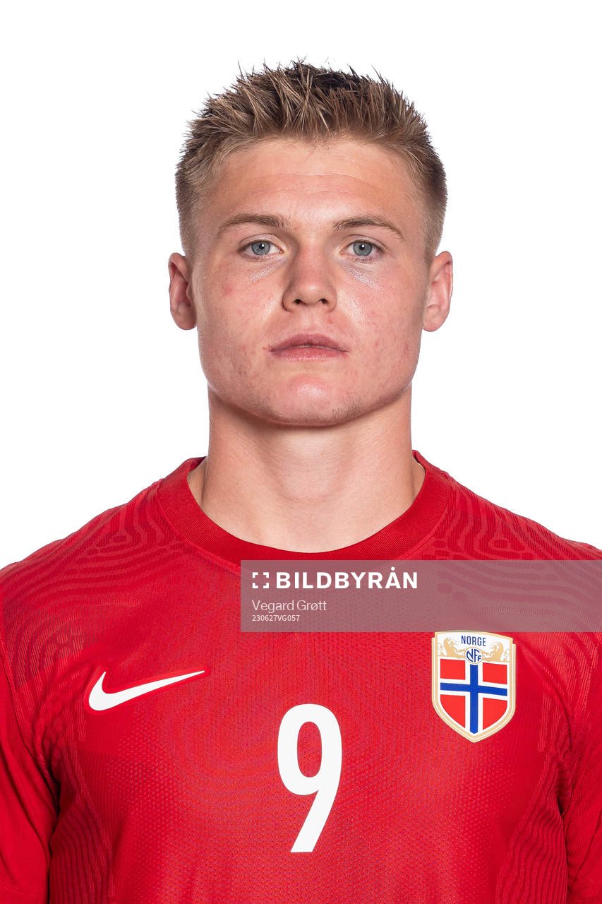 Erik Flataker of the Norwegian U19 national football team