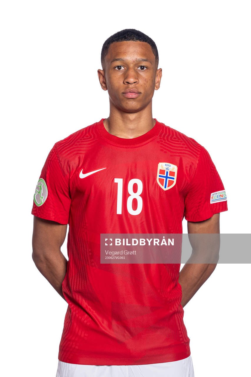 Daniel Bassi of the Norwegian U19 national football team