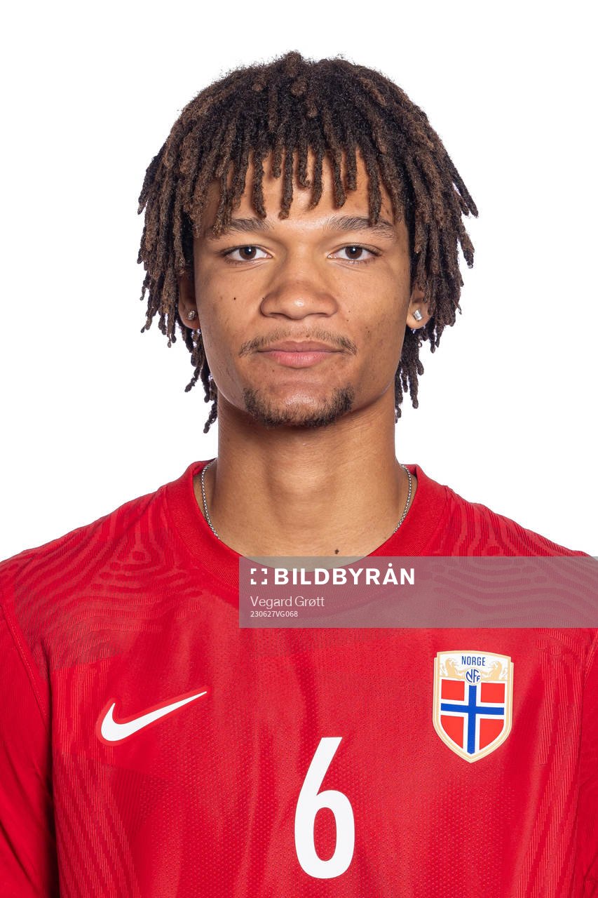 Alwande Roaldsøy of the Norwegian U19 national football