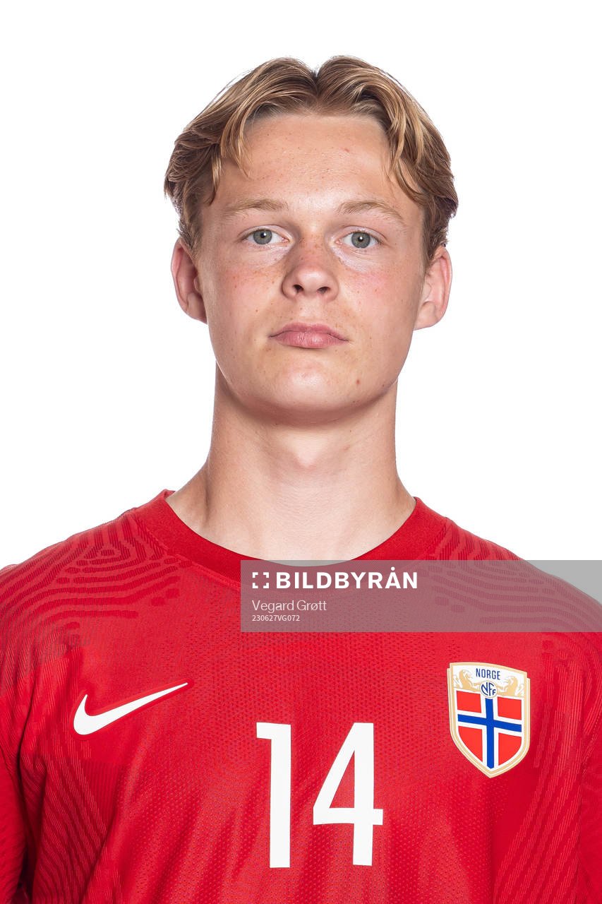Simen Haram of the Norwegian U19 national football team