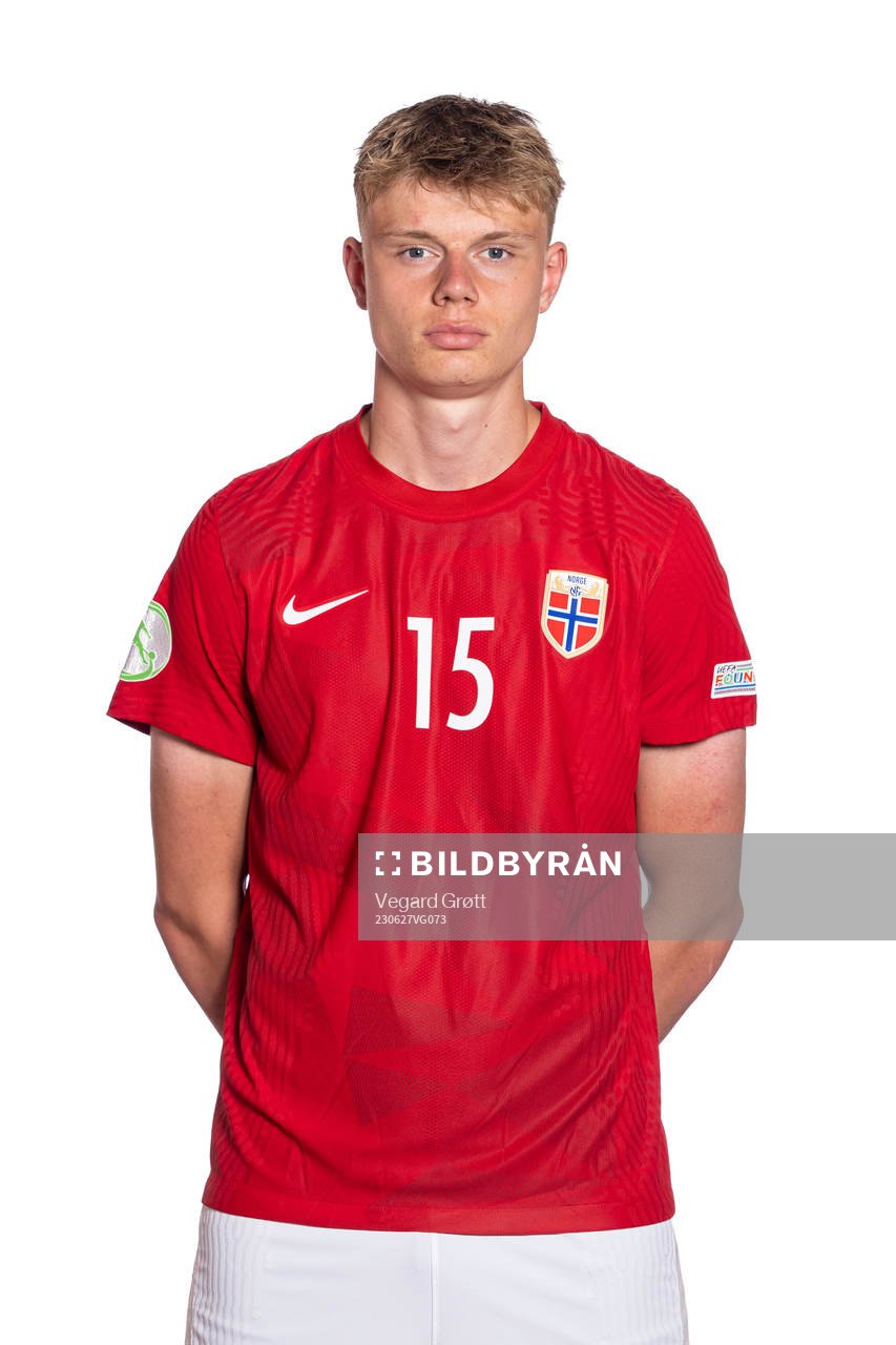 Rasmus Holten of the Norwegian U19 national football team