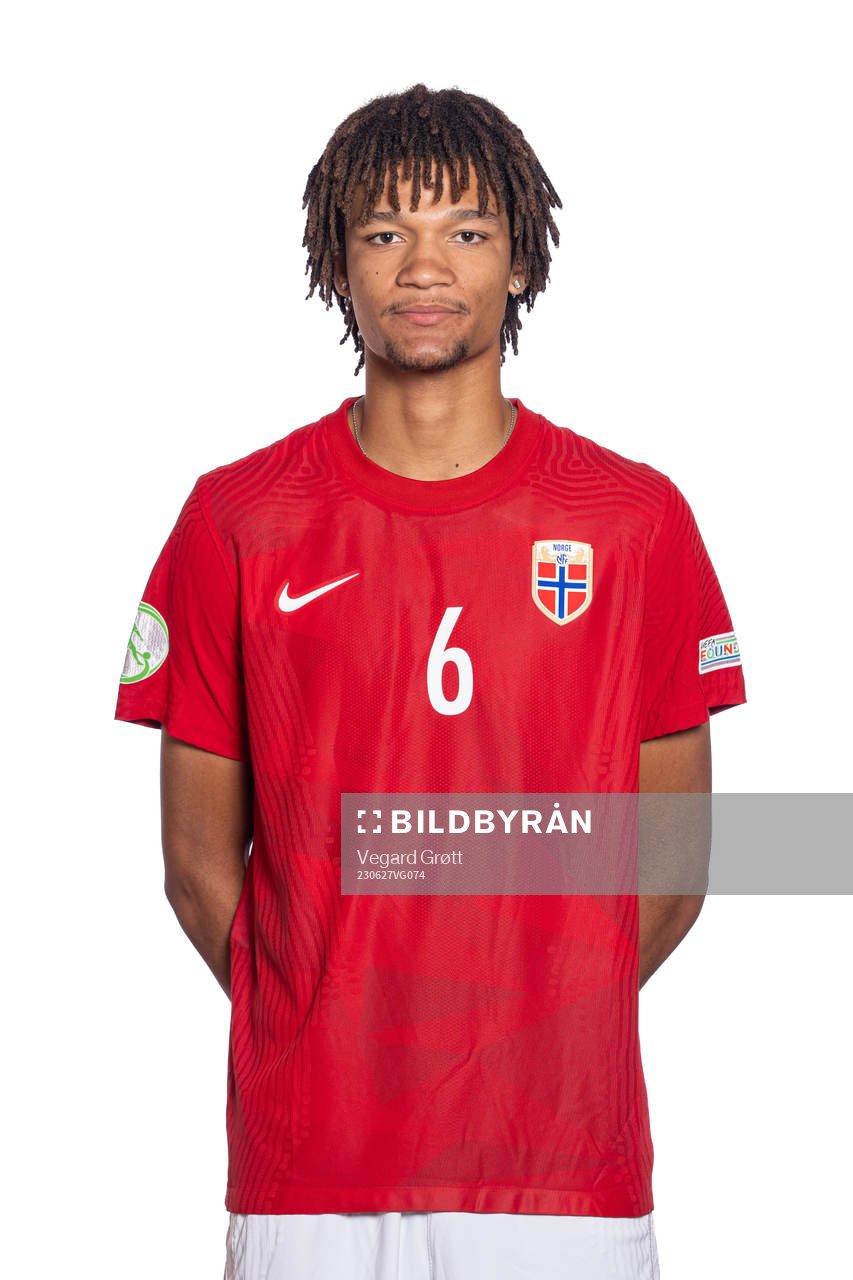Alwande Roaldsøy of the Norwegian U19 national football