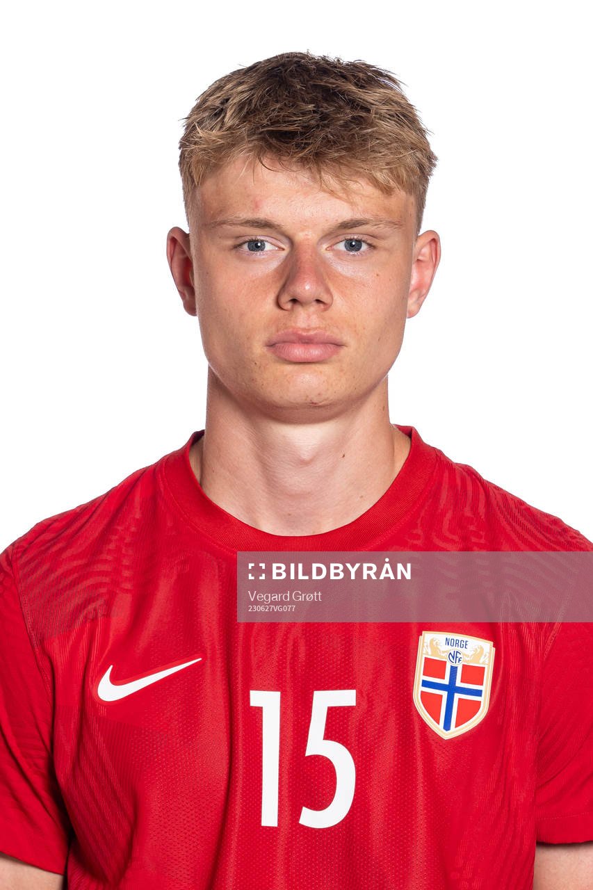 Rasmus Holten of the Norwegian U19 national football team