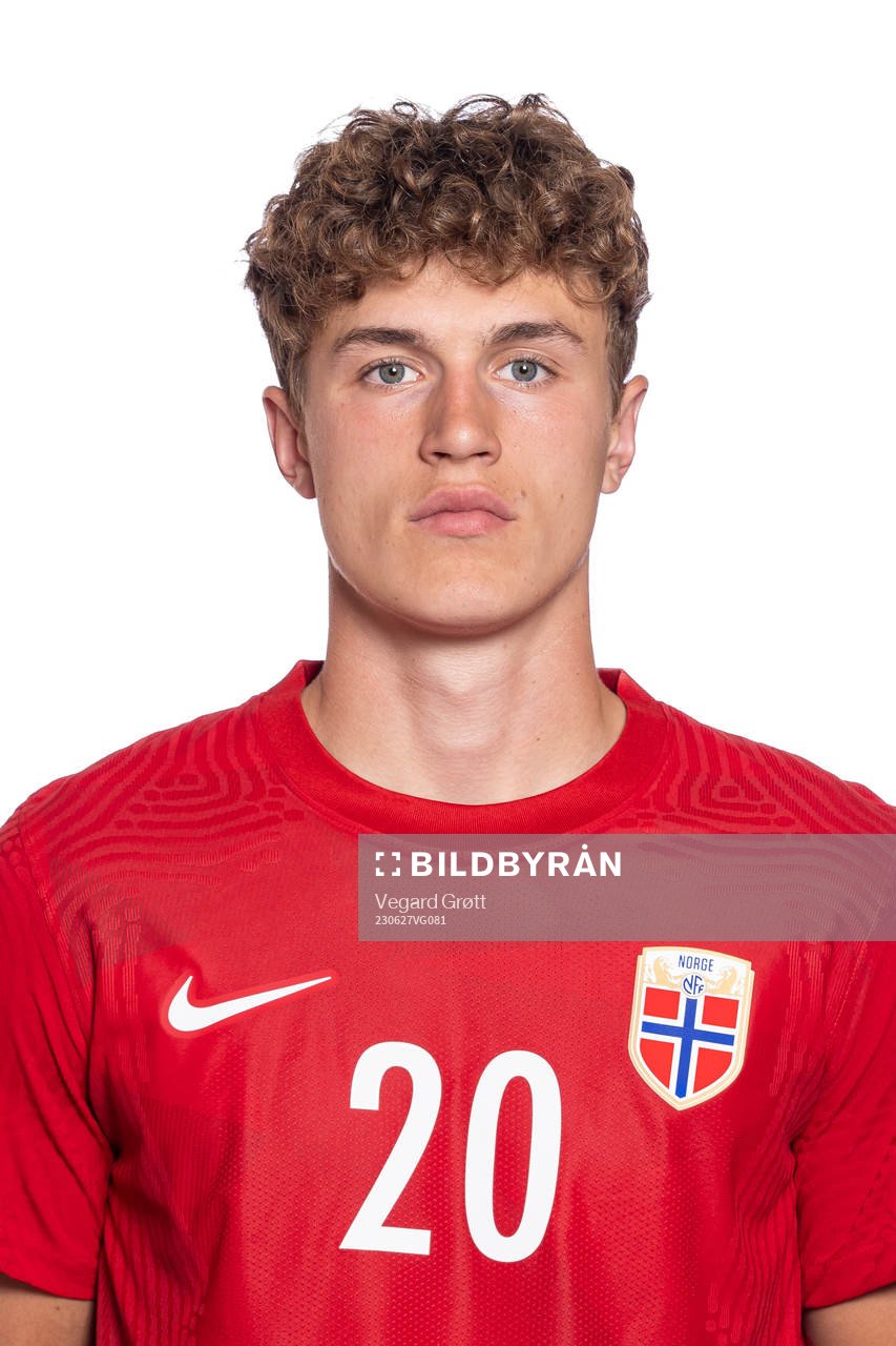 Oskar Sivertsen of the Norwegian U19 national football team
