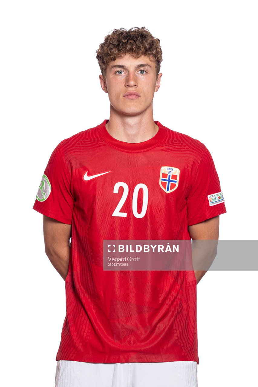 Oskar Sivertsen of the Norwegian U19 national football team