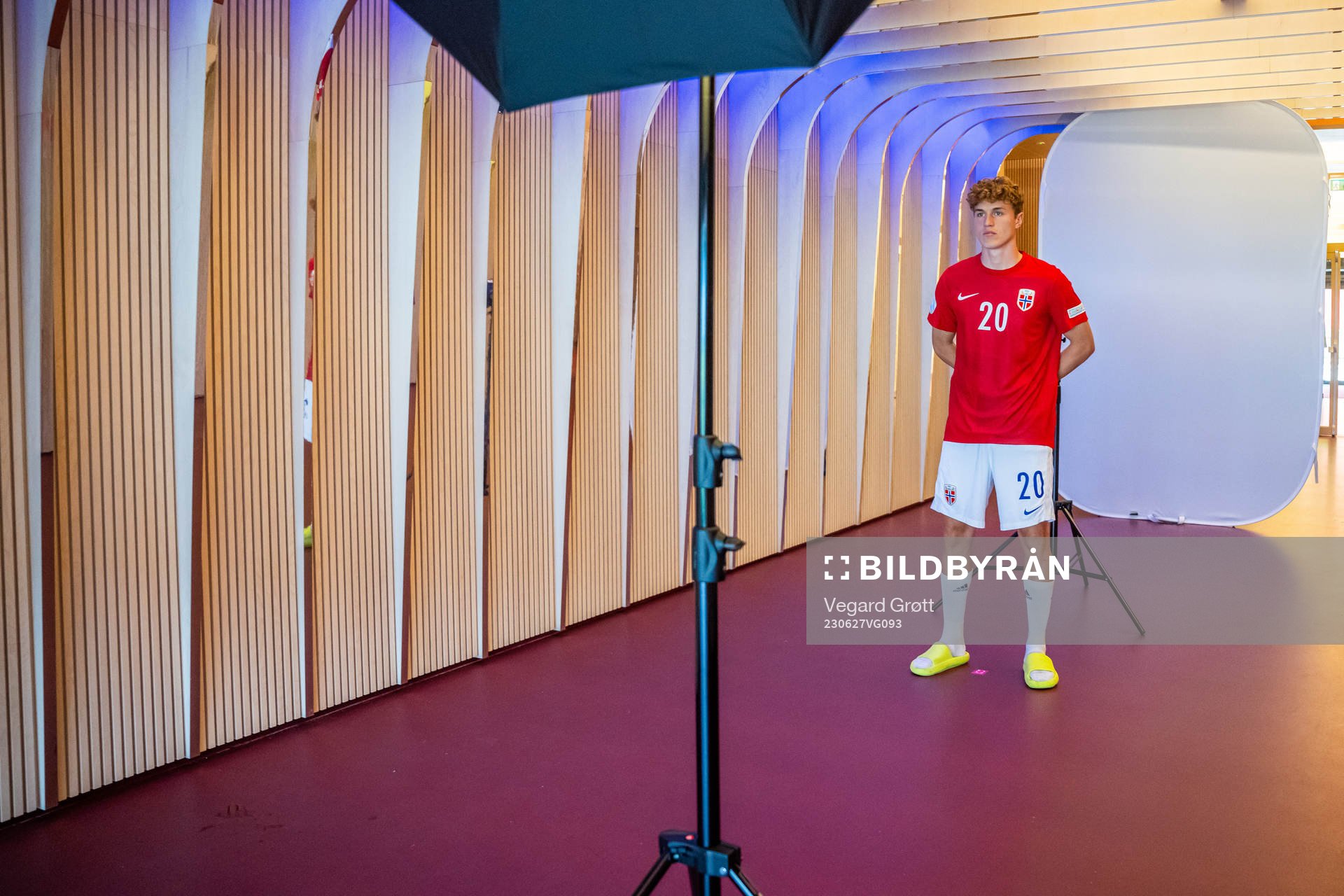 Oskar Sivertsen of the Norwegian U19 national football team