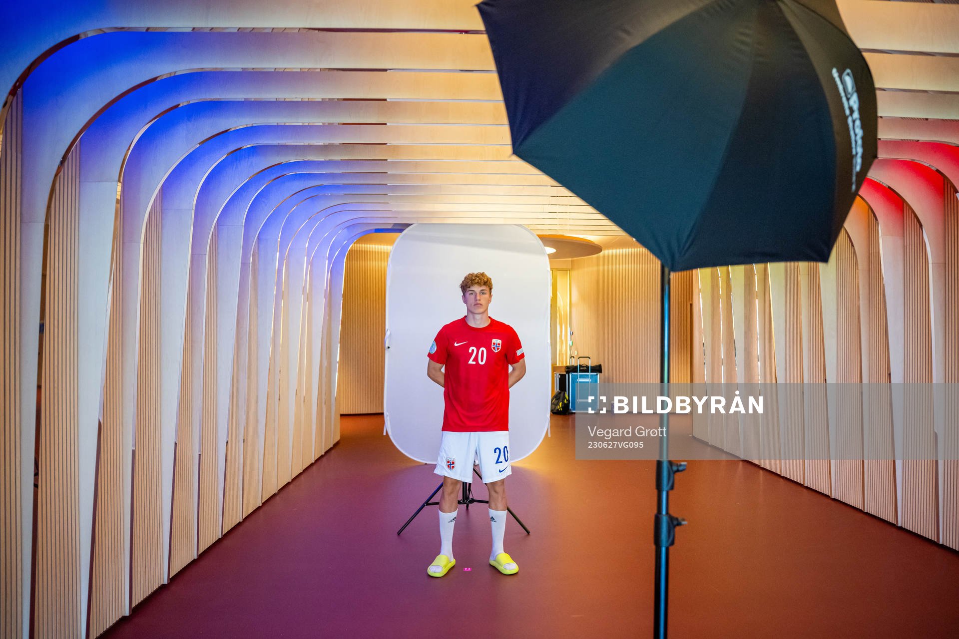 Oskar Sivertsen of the Norwegian U19 national football team
