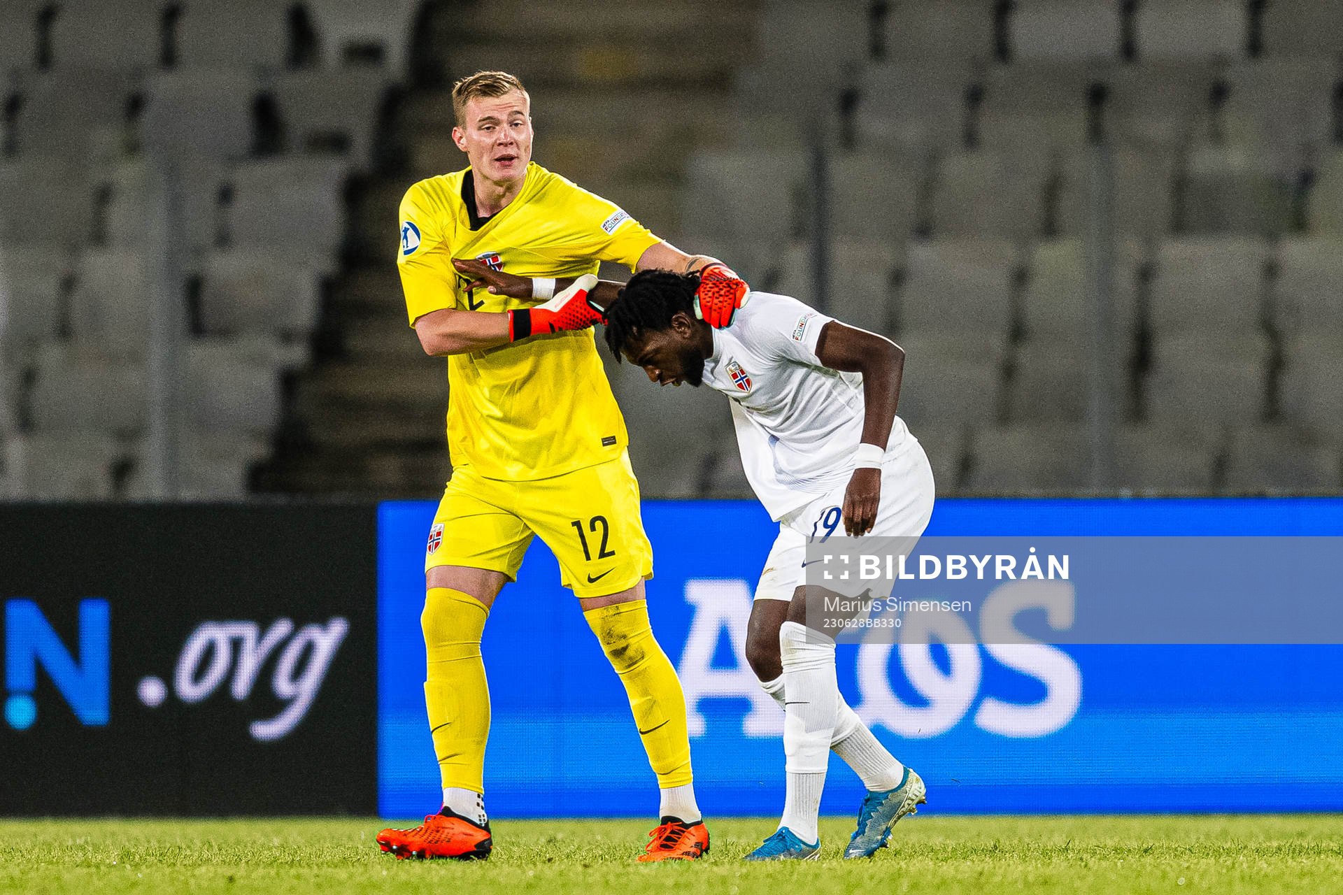Kristoffer Klaesson and Warren Kamanzi of Norway